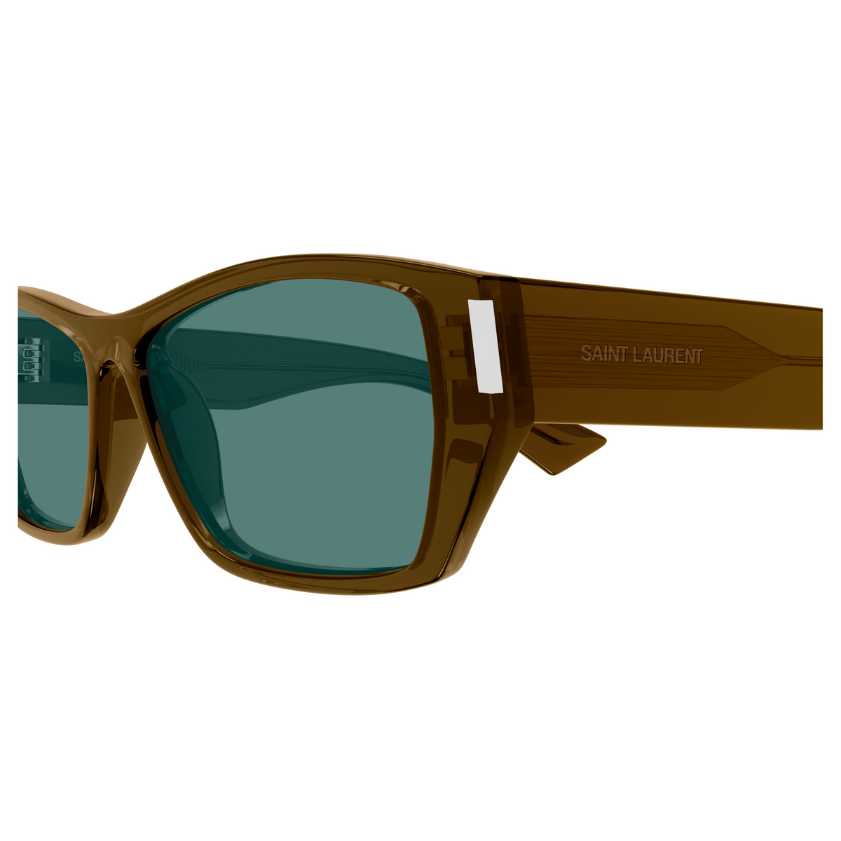 Saint Laurent Corner Angle SL 928 Brun 003 vue de profil - Les Lunettes de Pauline