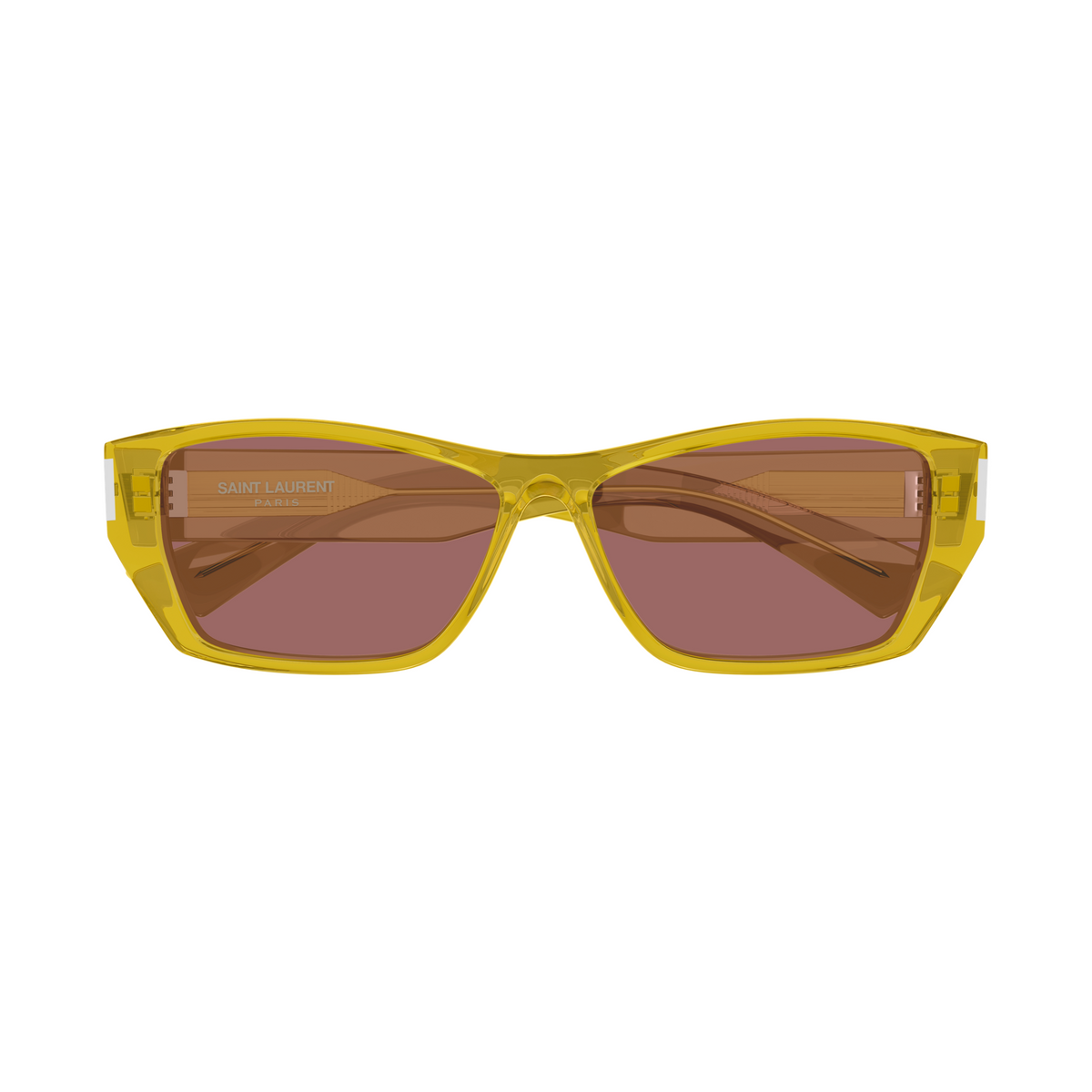 Saint Laurent Corner Angle SL 928 Jaune 004 de face - Les Lunettes de Pauline