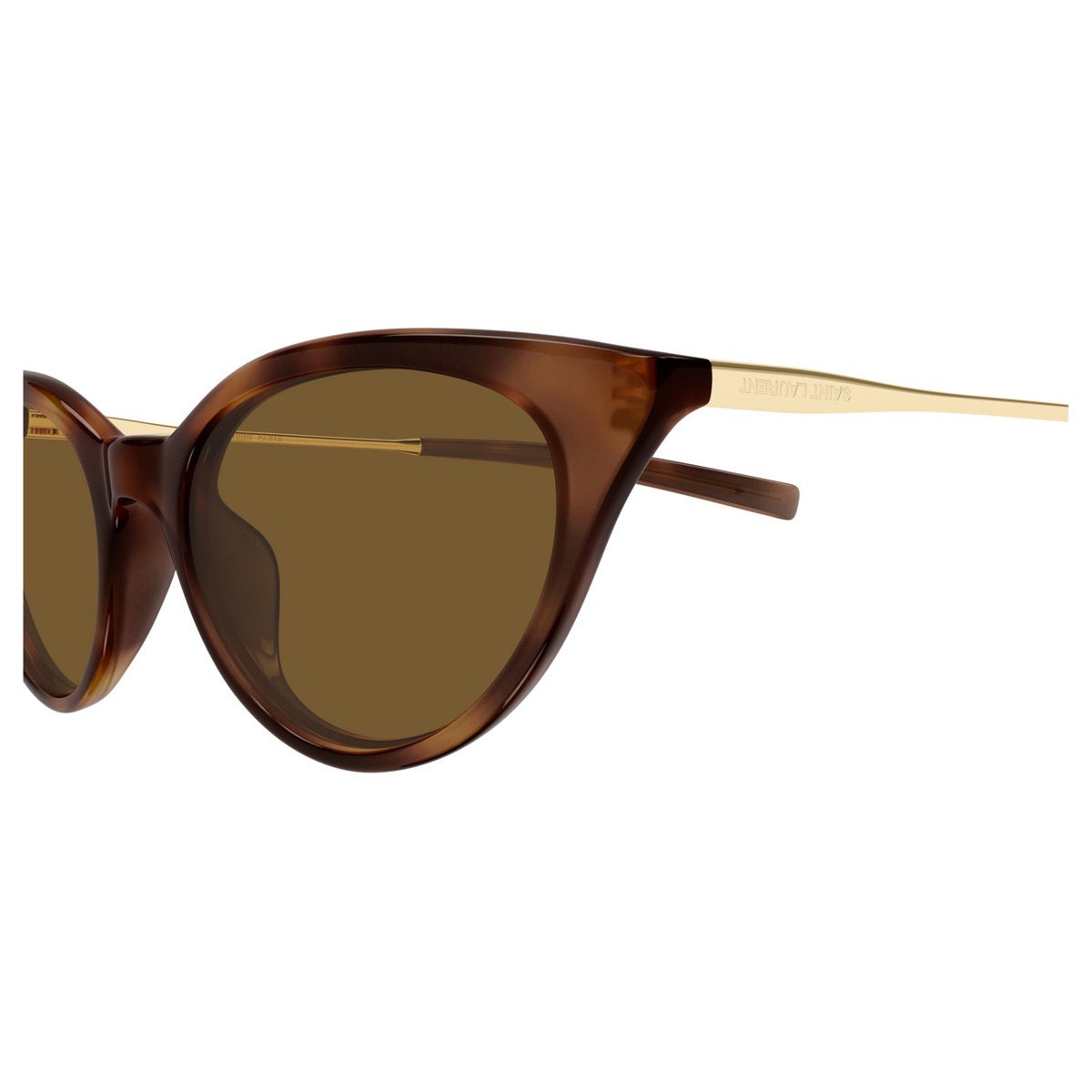 Saint Laurent SL Logo SL 932 Havane 003 vue de profil - Les Lunettes de Pauline