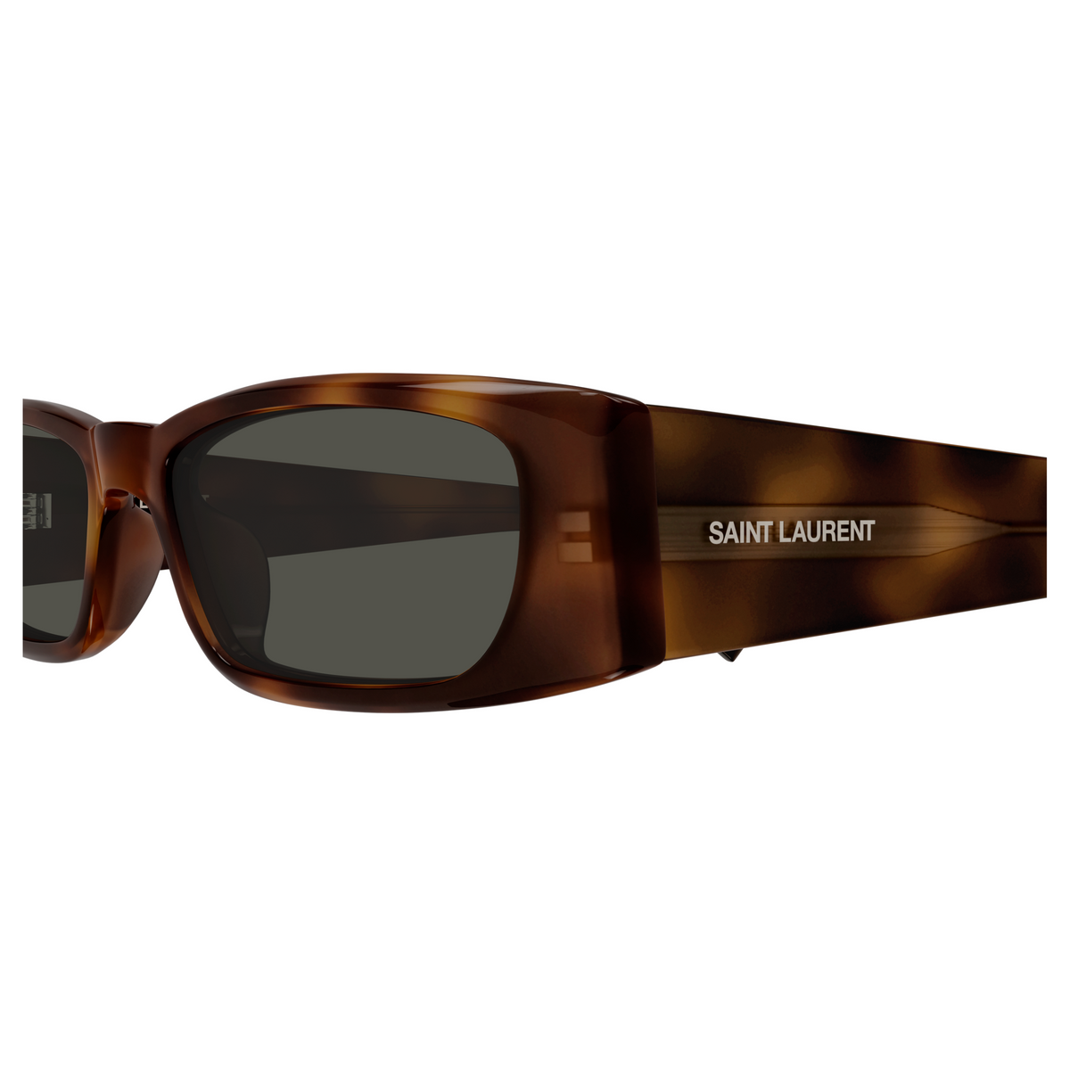 Saint Laurent SL Logo SL 942 Havane 002 vue de profil - Les Lunettes de Pauline