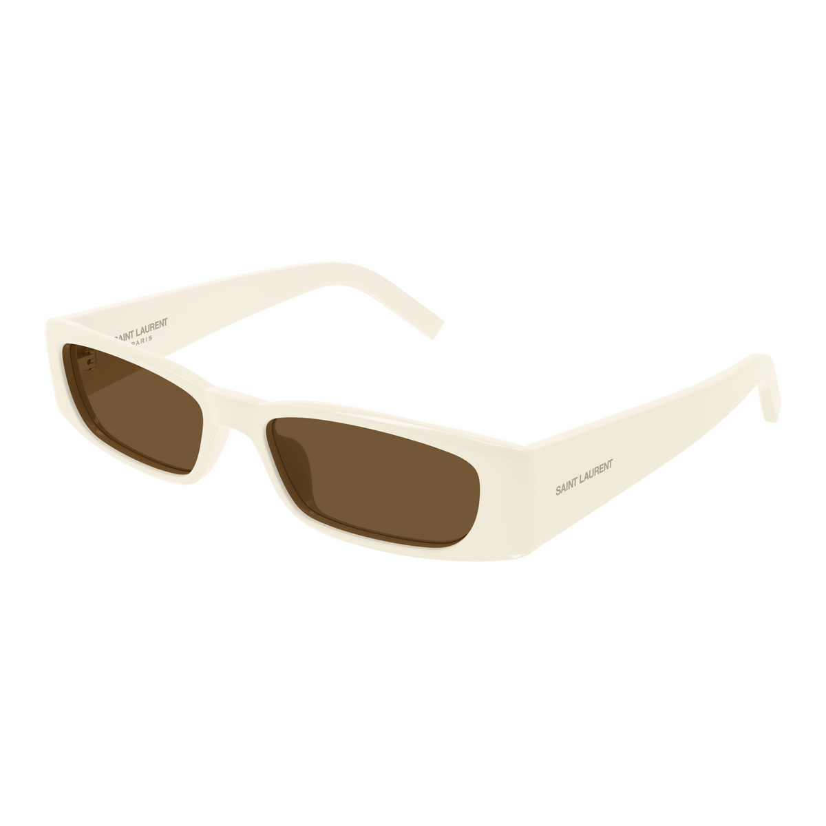 Saint Laurent SL Logo SL 942 Ivoire 004 vue trois-quarts - Les Lunettes de Pauline