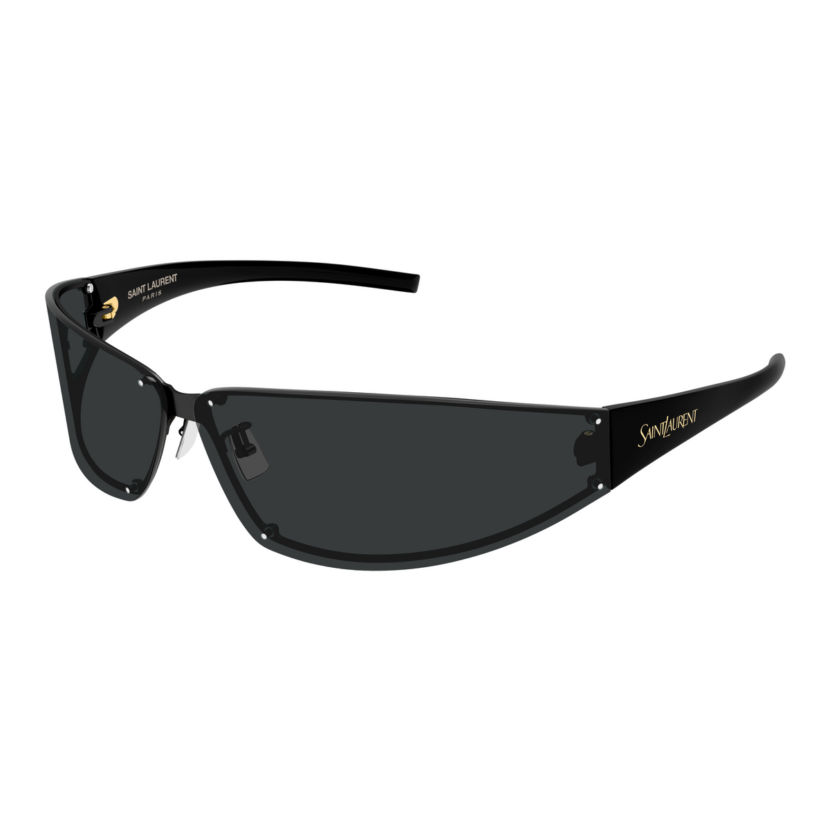 Saint Laurent SL Logo SL 963 Noir 001 vue trois-quarts - Les Lunettes de Pauline