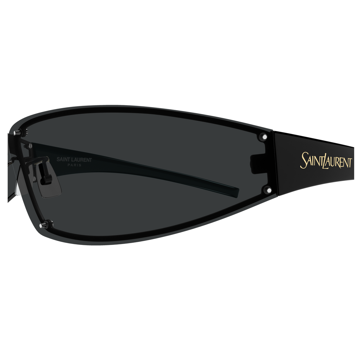 Saint Laurent SL Logo SL 963 Noir 001 vue de profil - Les Lunettes de Pauline