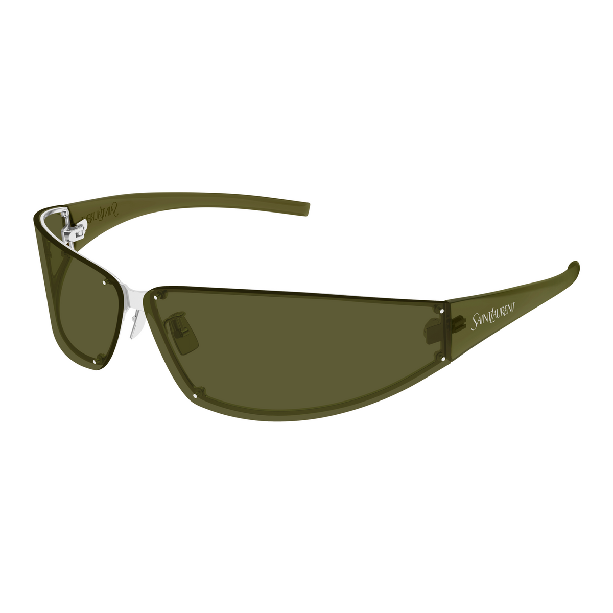 Saint Laurent SL Logo SL 963 Argent 006 vue trois-quarts - Les Lunettes de Pauline
