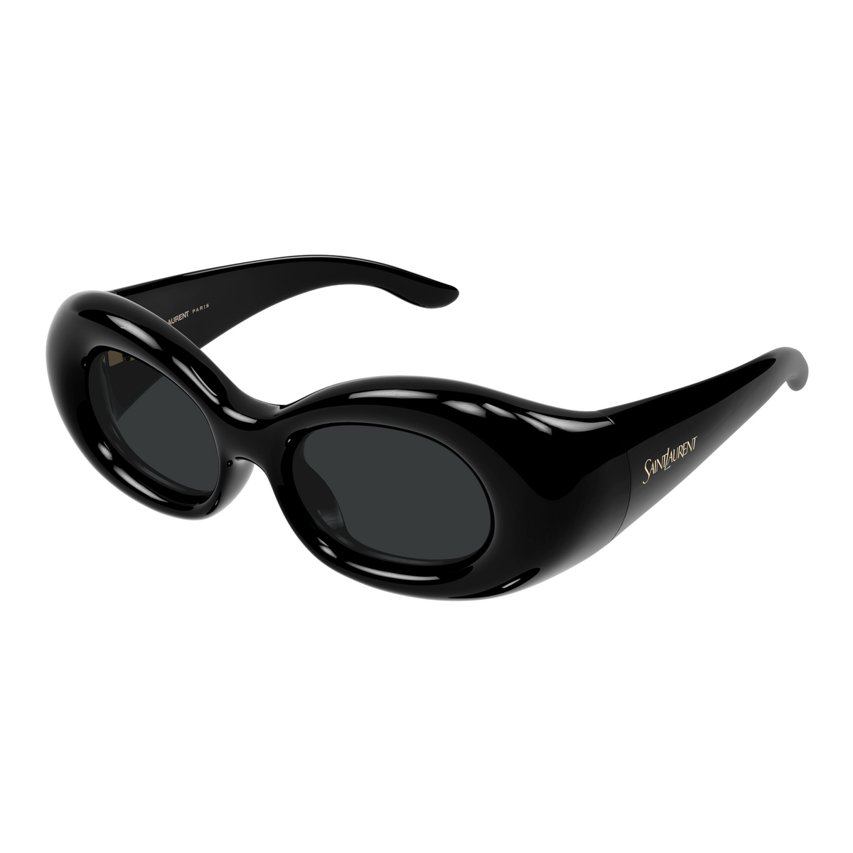 Saint Laurent SL Logo SL 968 Noir 001 vue trois-quarts - Les Lunettes de Pauline
