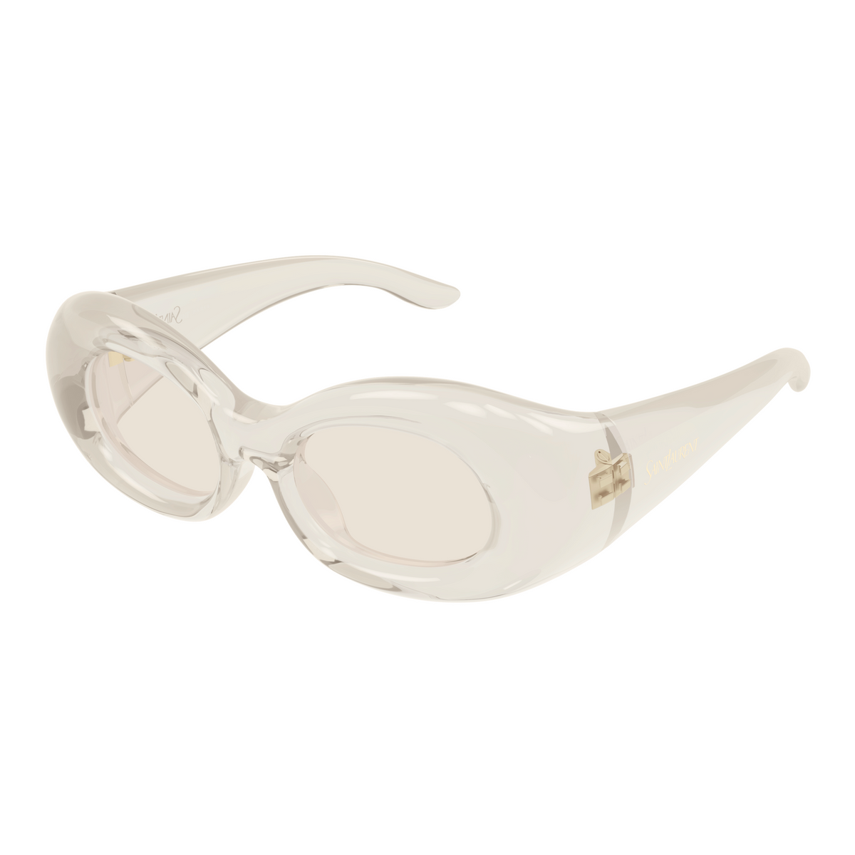 Saint Laurent SL Logo SL 968 Beige 003 vue trois-quarts - Les Lunettes de Pauline