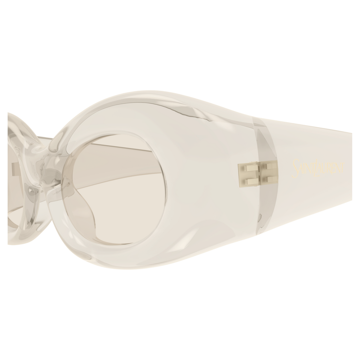 Saint Laurent SL Logo SL 968 Beige 003 vue de profil - Les Lunettes de Pauline