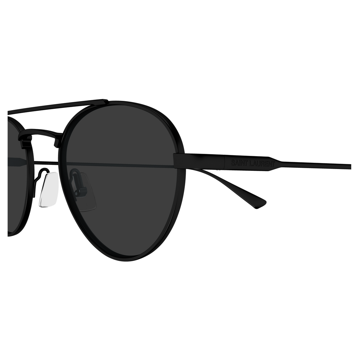 Saint Laurent SL Logo SL 97 Noir 001 vue de profil - Les Lunettes de Pauline