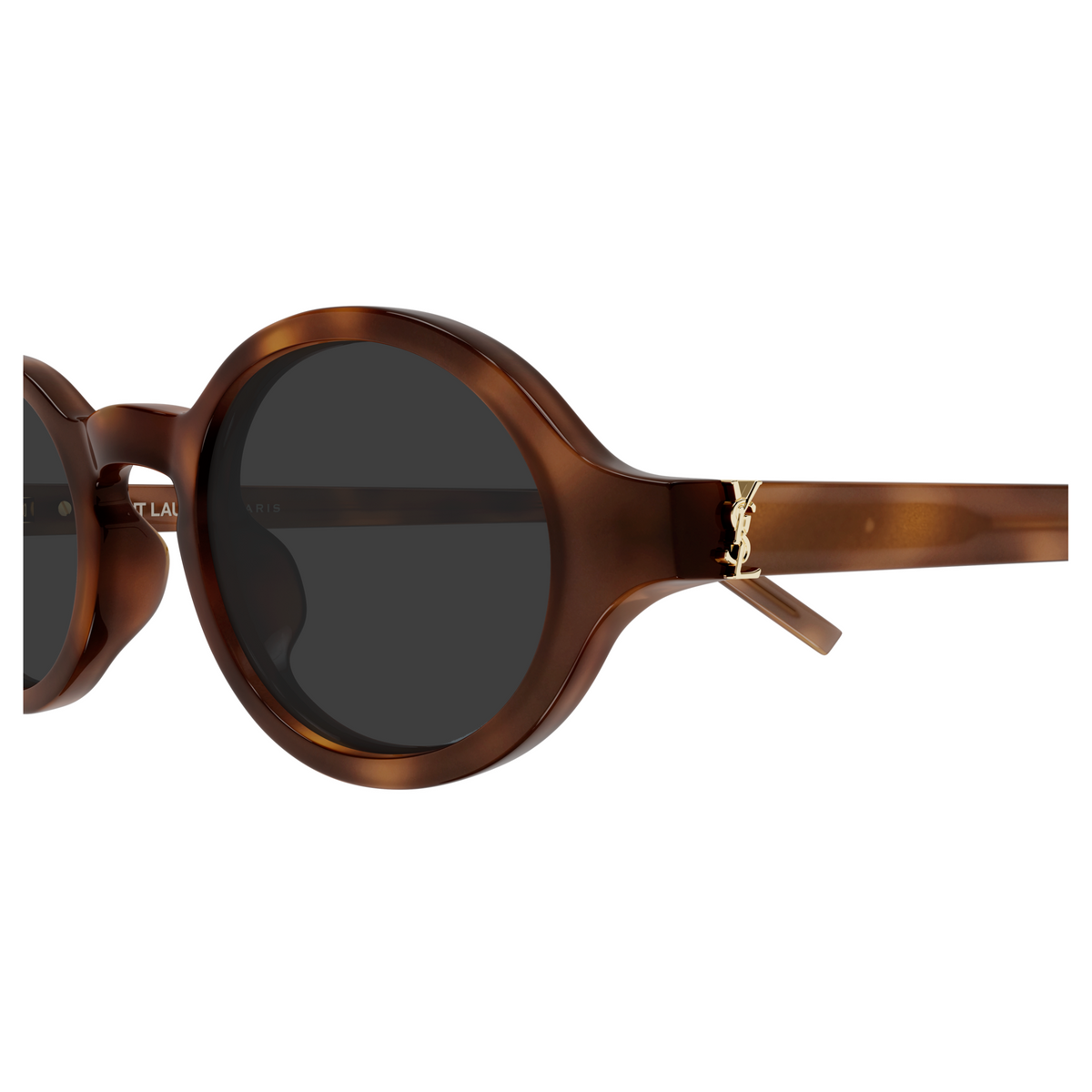 Saint Laurent Monogram SL M161 Havane 003 vue de profil - Les Lunettes de Pauline