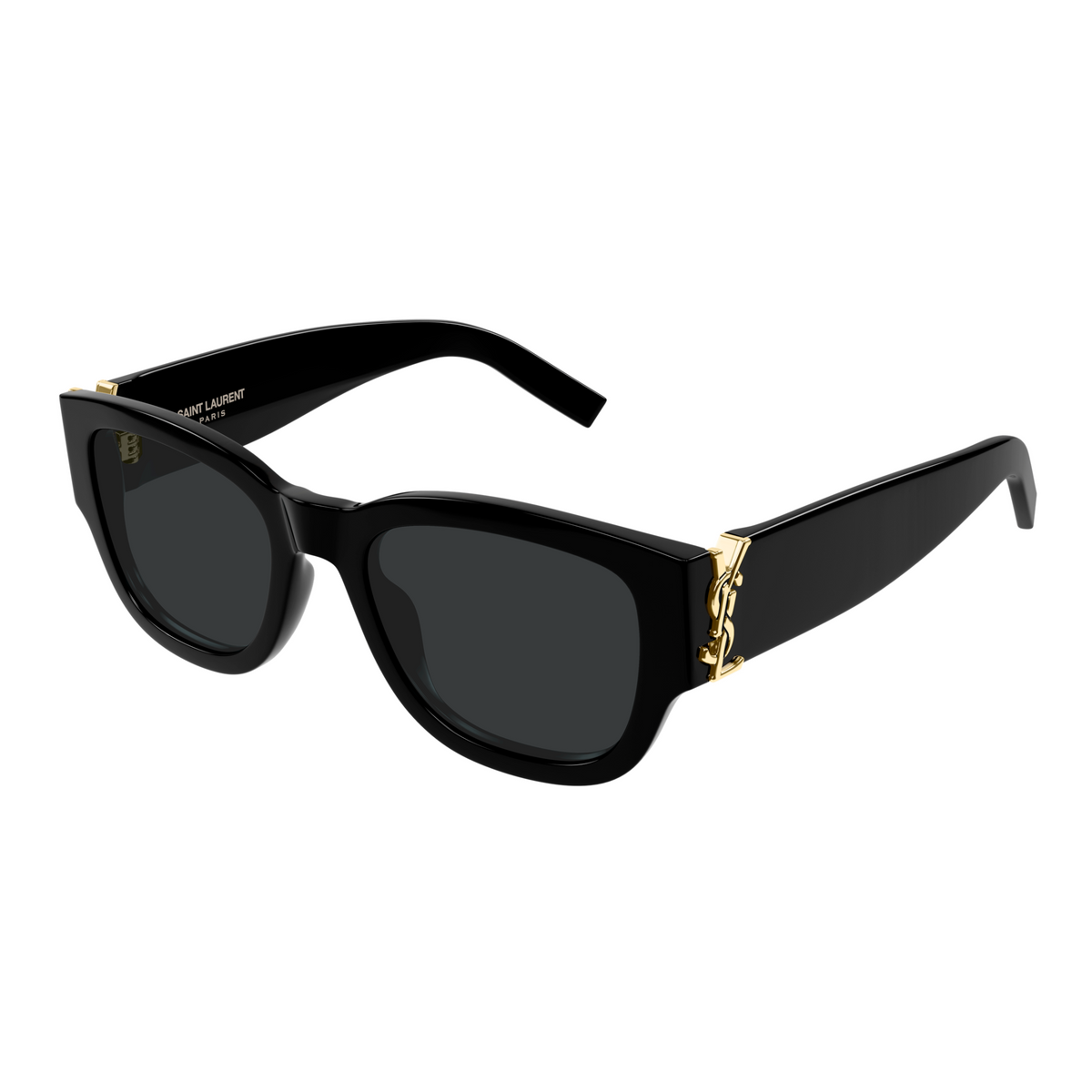 Saint Laurent Monogram SL M174 Noir 001 vue trois-quarts - Les Lunettes de Pauline