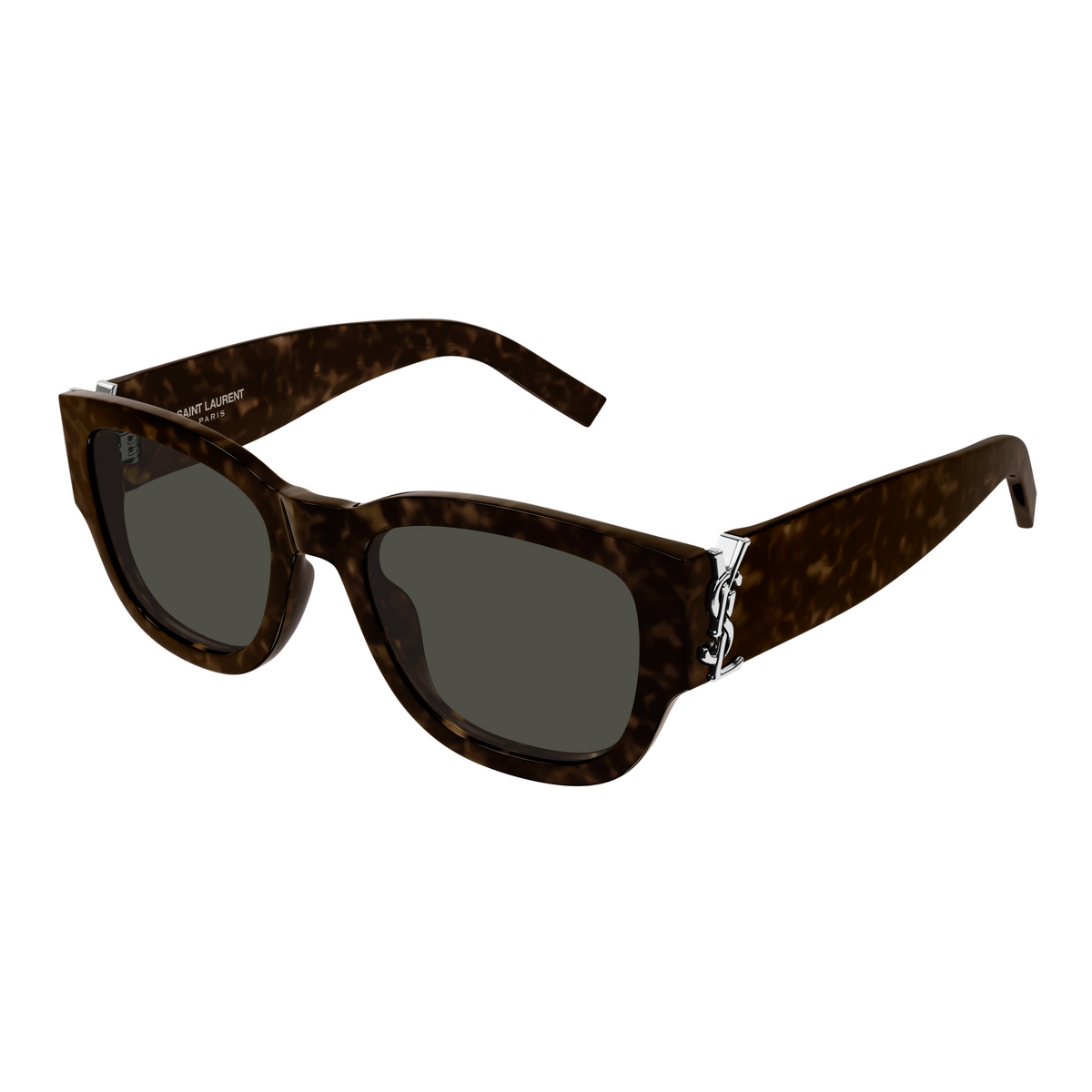 Saint Laurent Monogram SL M174 Havane 002 vue trois-quarts - Les Lunettes de Pauline