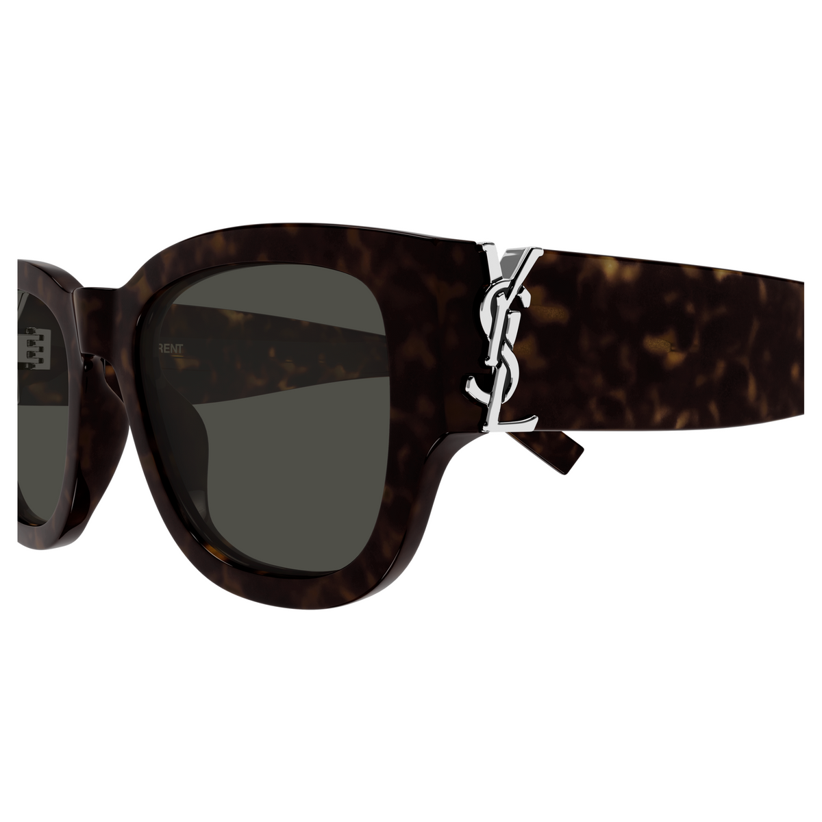Saint Laurent Monogram SL M174 Havane 002 vue de profil - Les Lunettes de Pauline