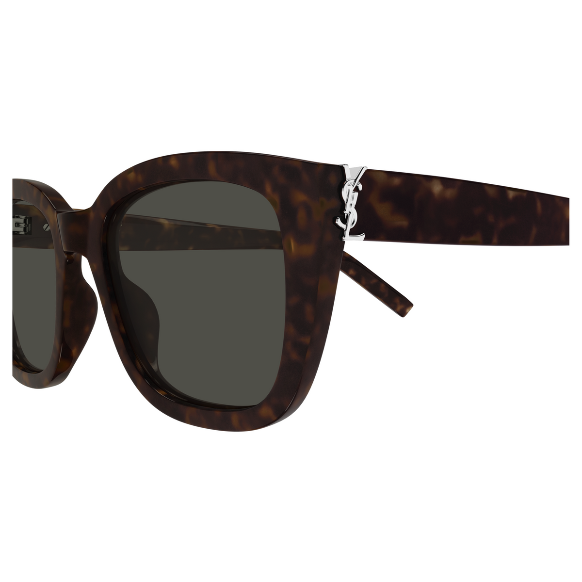 Saint Laurent Monogram SL M176 Havane 002 vue de profil - Les Lunettes de Pauline