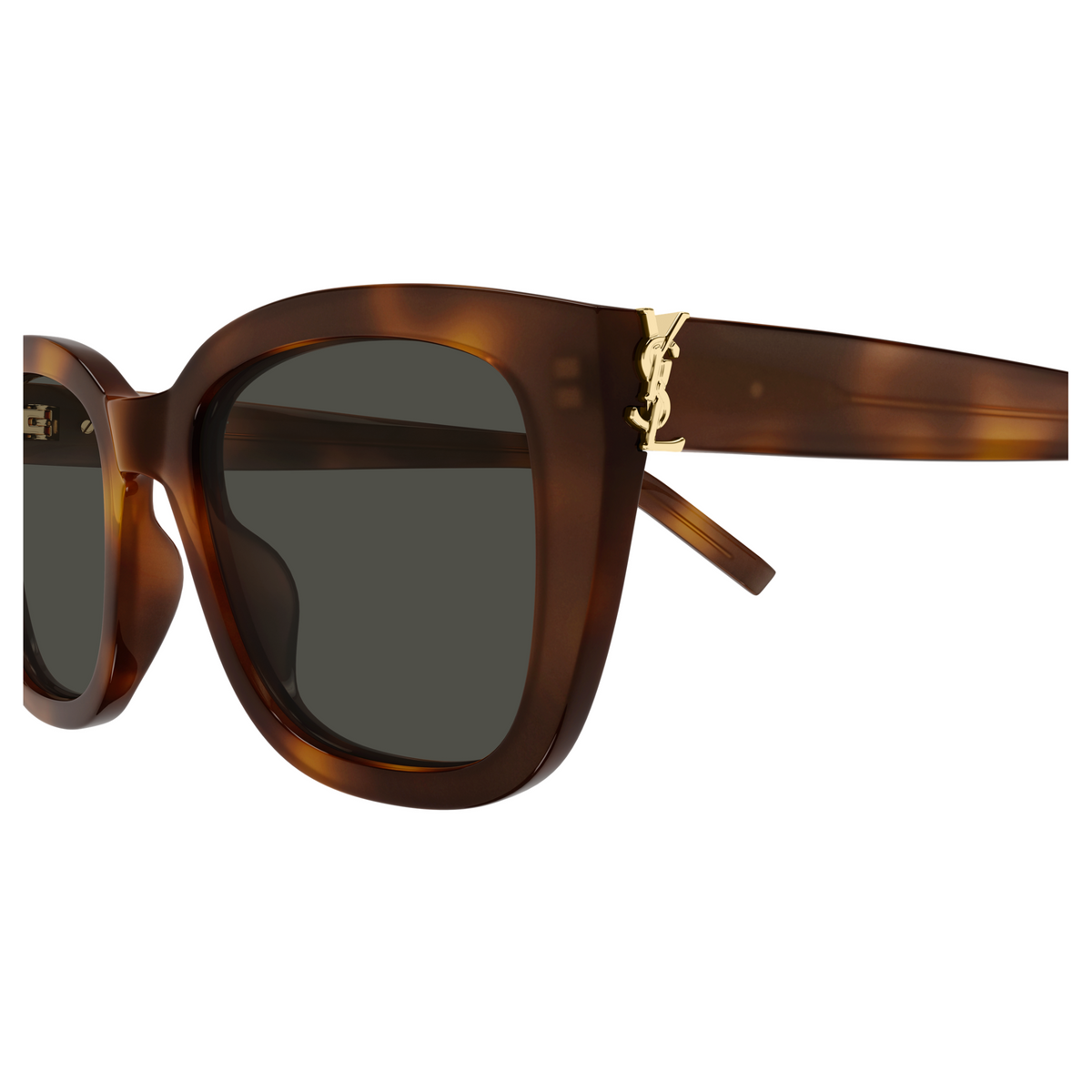 Saint Laurent Monogram SL M176 Havane 003 vue de profil - Les Lunettes de Pauline