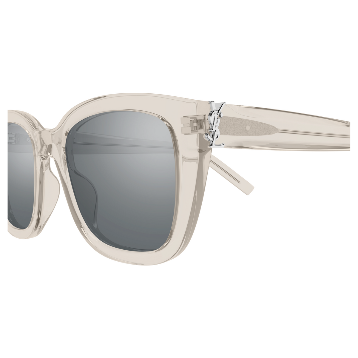 Saint Laurent Monogram SL M176 Beige 004 vue de profil - Les Lunettes de Pauline