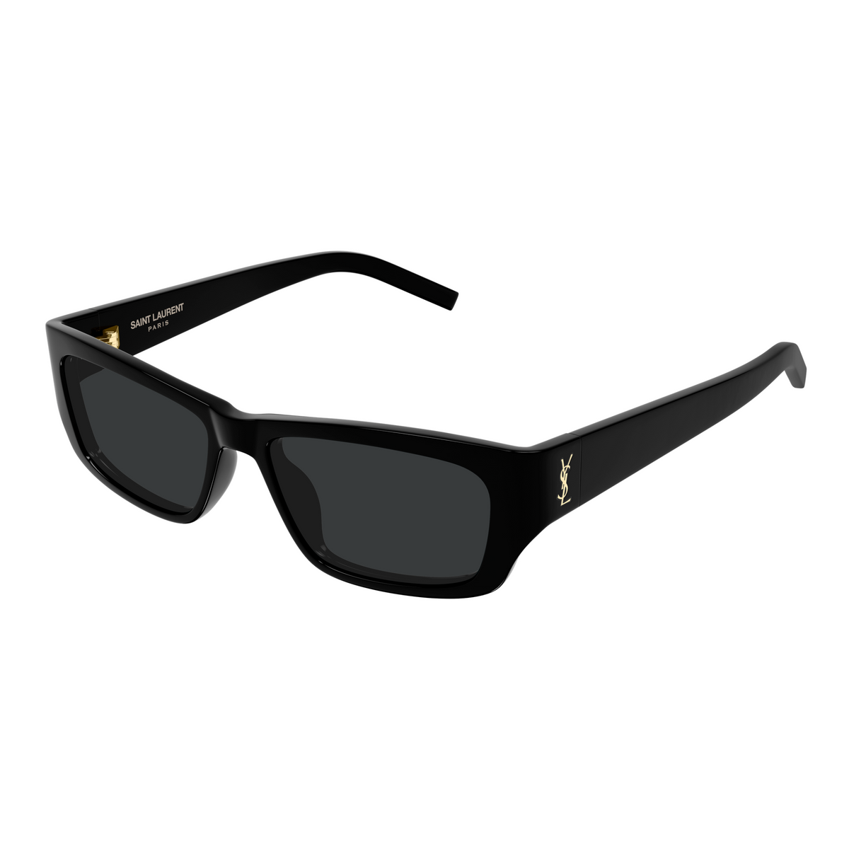 Saint Laurent Monogram SL M182 Jazz Noir 001 vue trois-quarts - Les Lunettes de Pauline