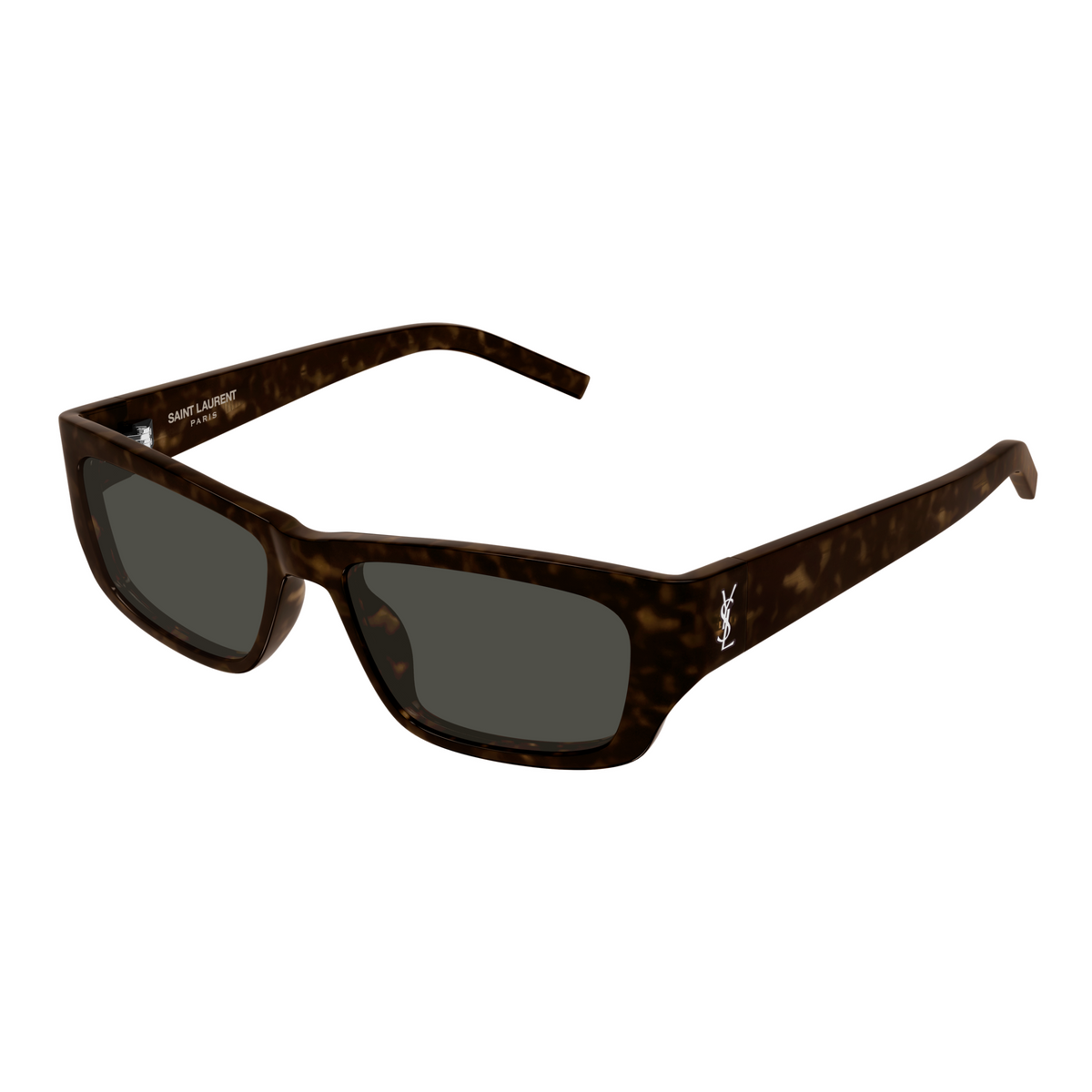 Saint Laurent Monogram SL M182 Jazz Havane 002 vue trois-quarts - Les Lunettes de Pauline