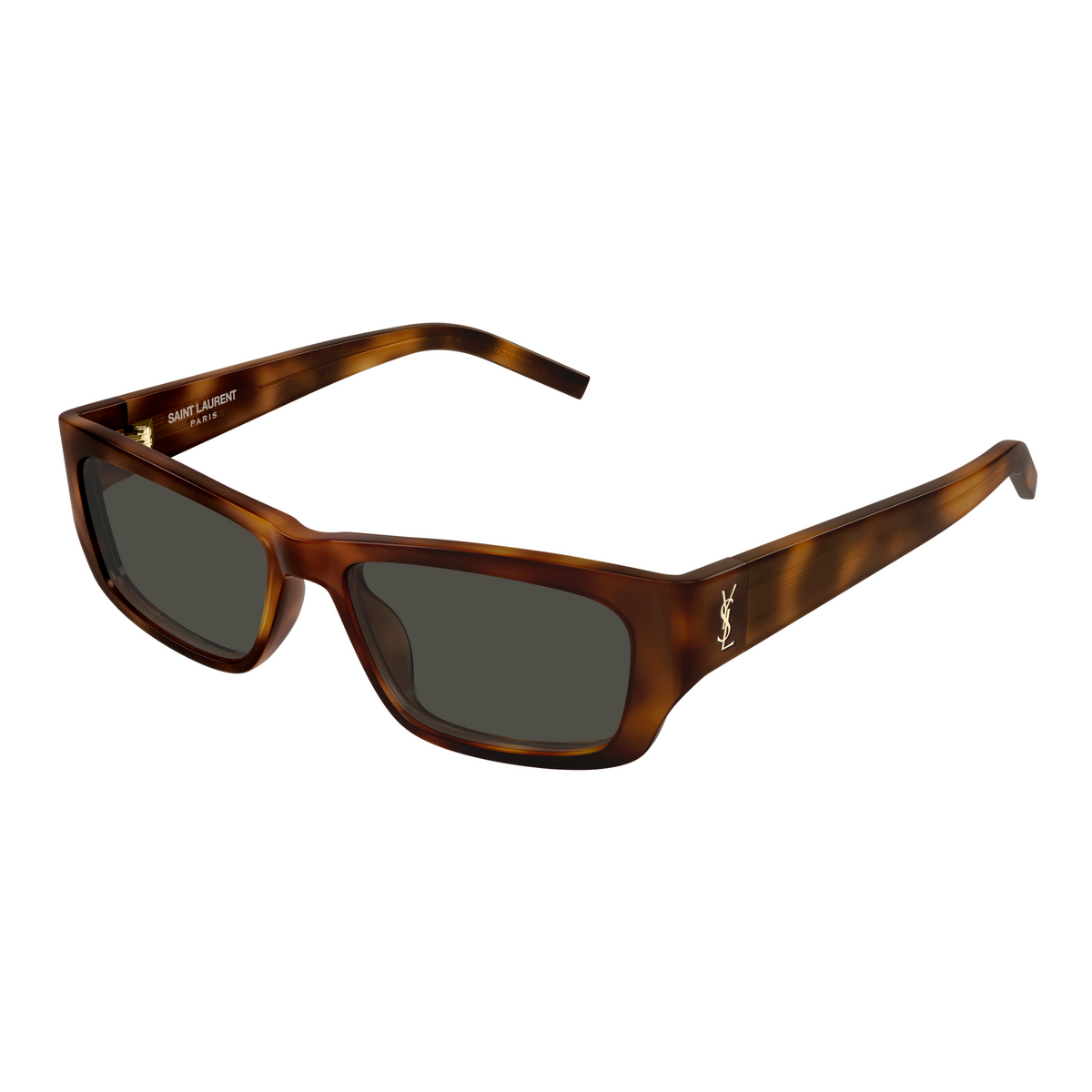 Saint Laurent Monogram SL M182 Jazz Havane 003 vue trois-quarts - Les Lunettes de Pauline