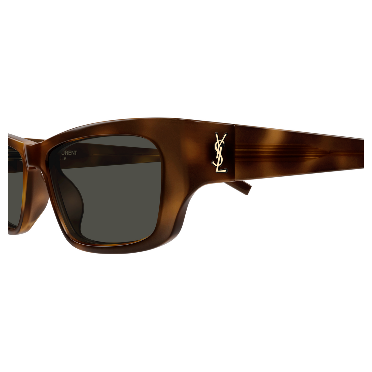 Saint Laurent Monogram SL M182 Jazz Havane 003 vue de profil - Les Lunettes de Pauline
