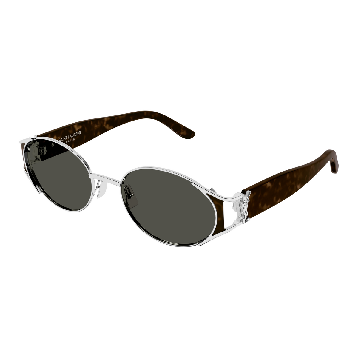 Saint Laurent Monogram SL M919 Argent 002 vue trois-quarts - Les Lunettes de Pauline