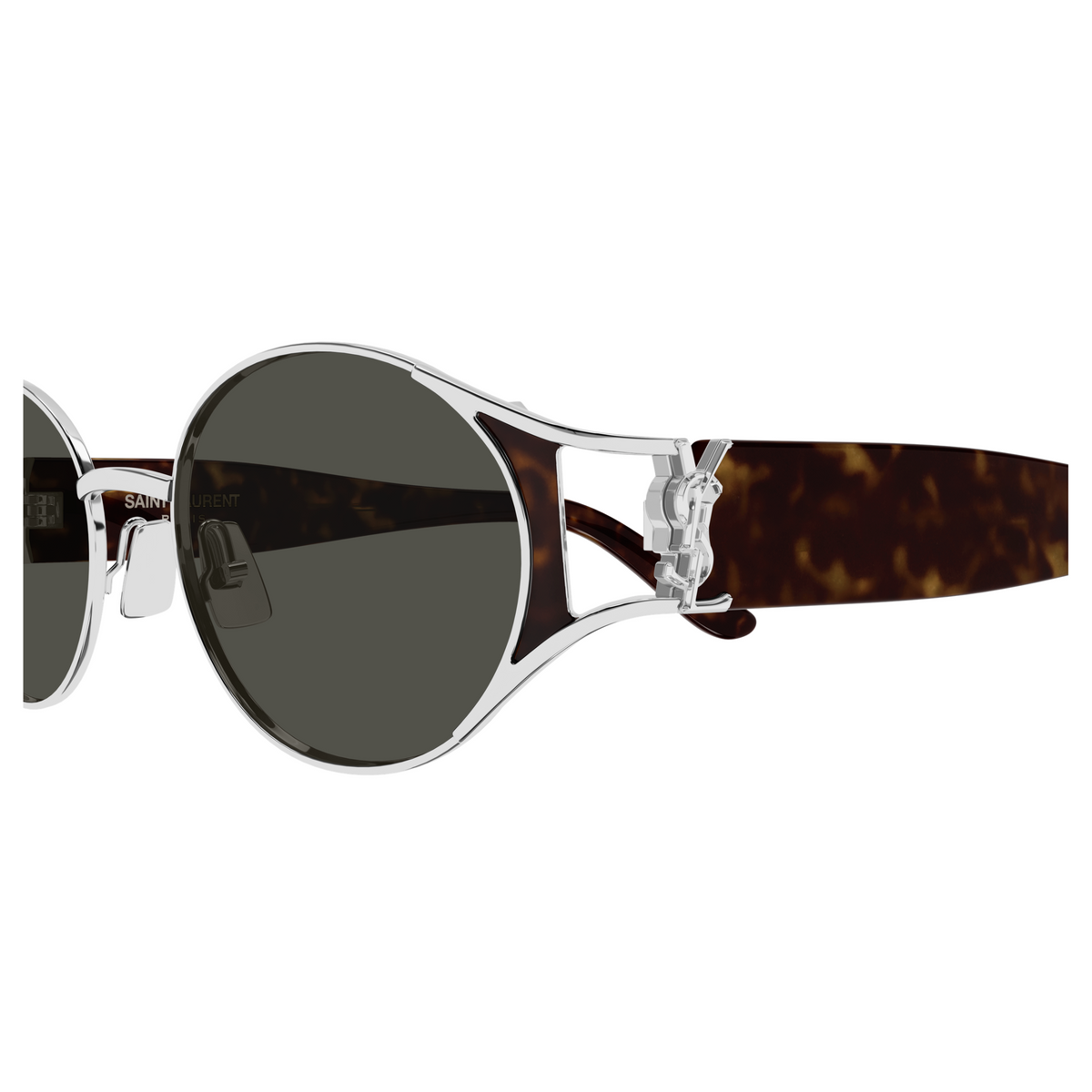 Saint Laurent Monogram SL M919 Argent 002 vue de profil - Les Lunettes de Pauline