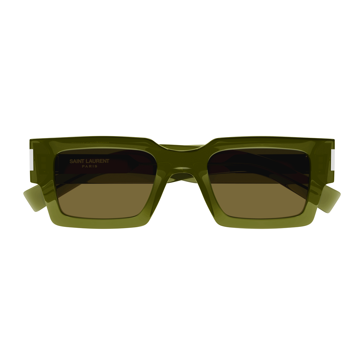 Saint Laurent Corner Angle SL 572 Vert Kaki 005 de face - Les Lunettes de Pauline
