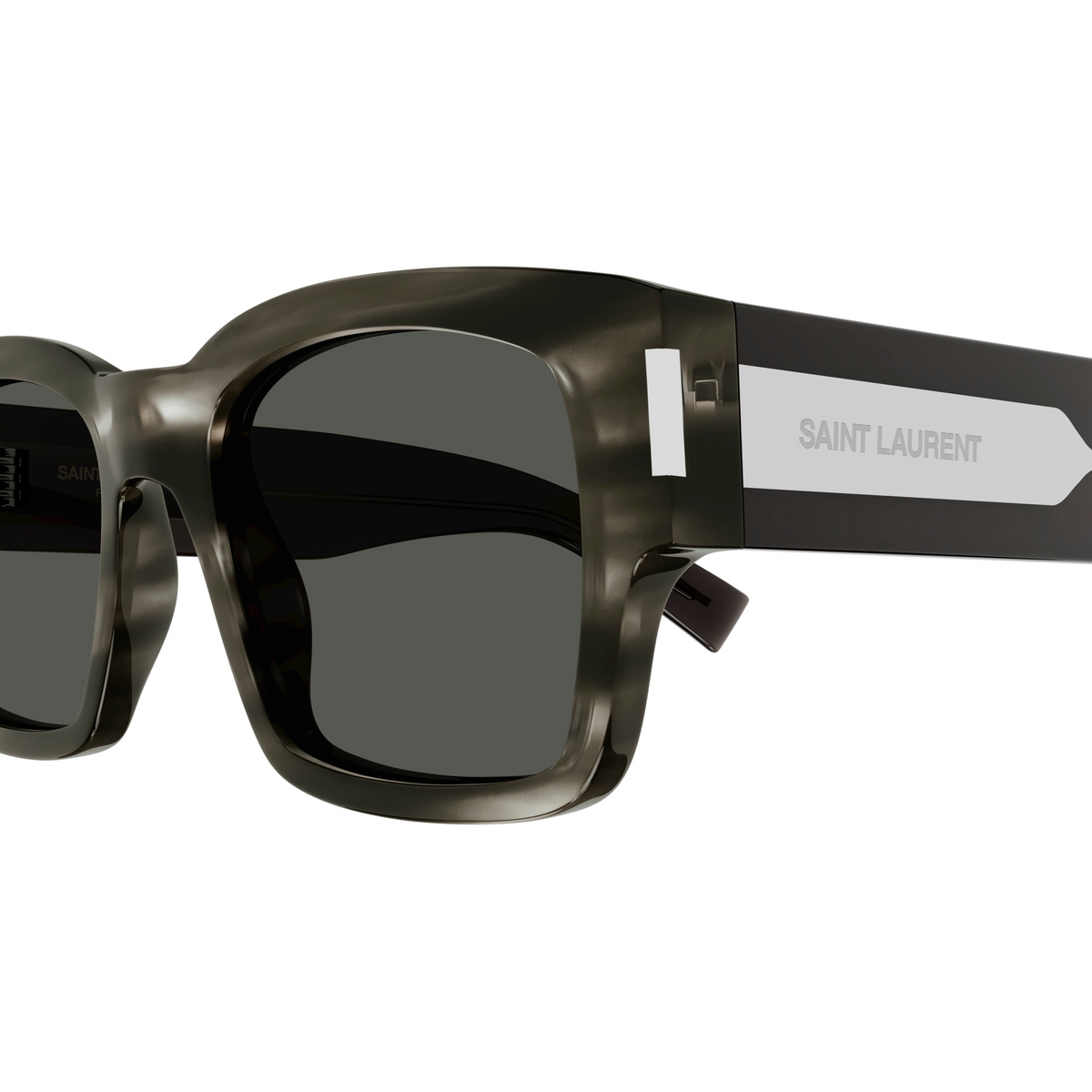 Saint Laurent SL 617 en détail des branches - Les Lunettes de Pauline
