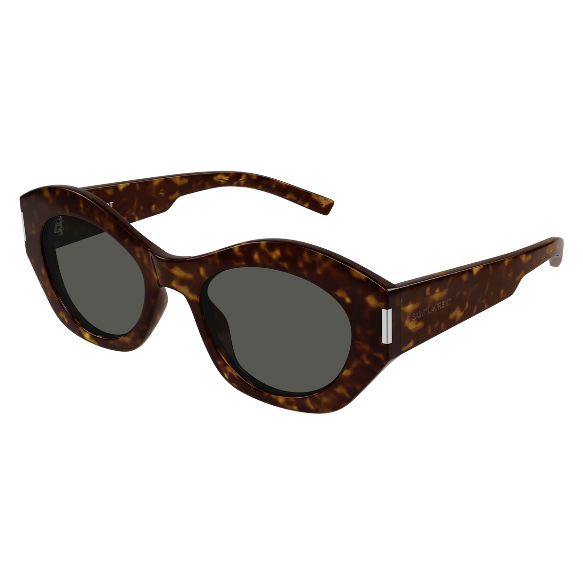Saint Laurent SL 639 Havane de trois-quarts - Les Lunettes de Pauline