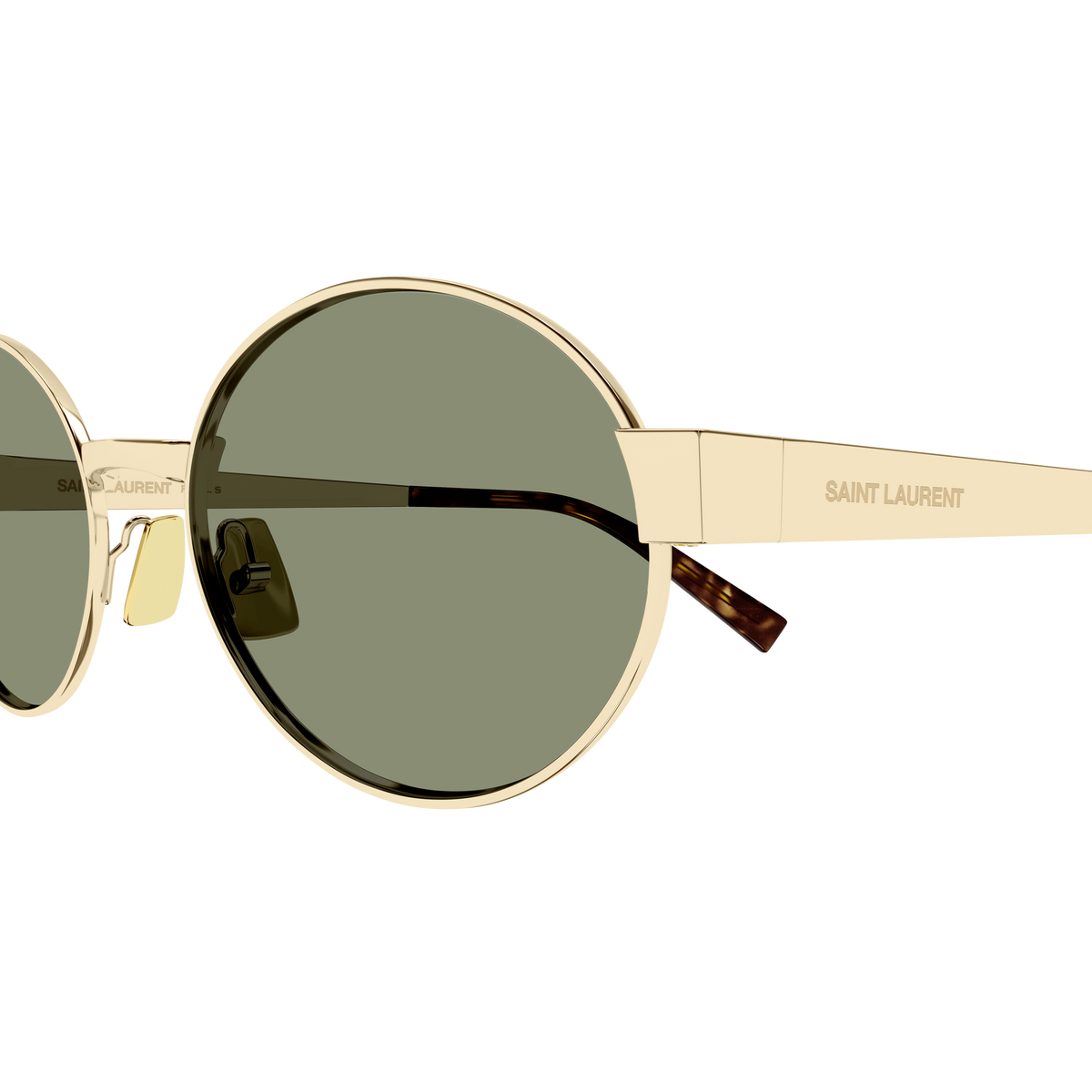 Saint Laurent SL Logo SL 692 Or 003 en détail des branches - Les Lunettes de Pauline