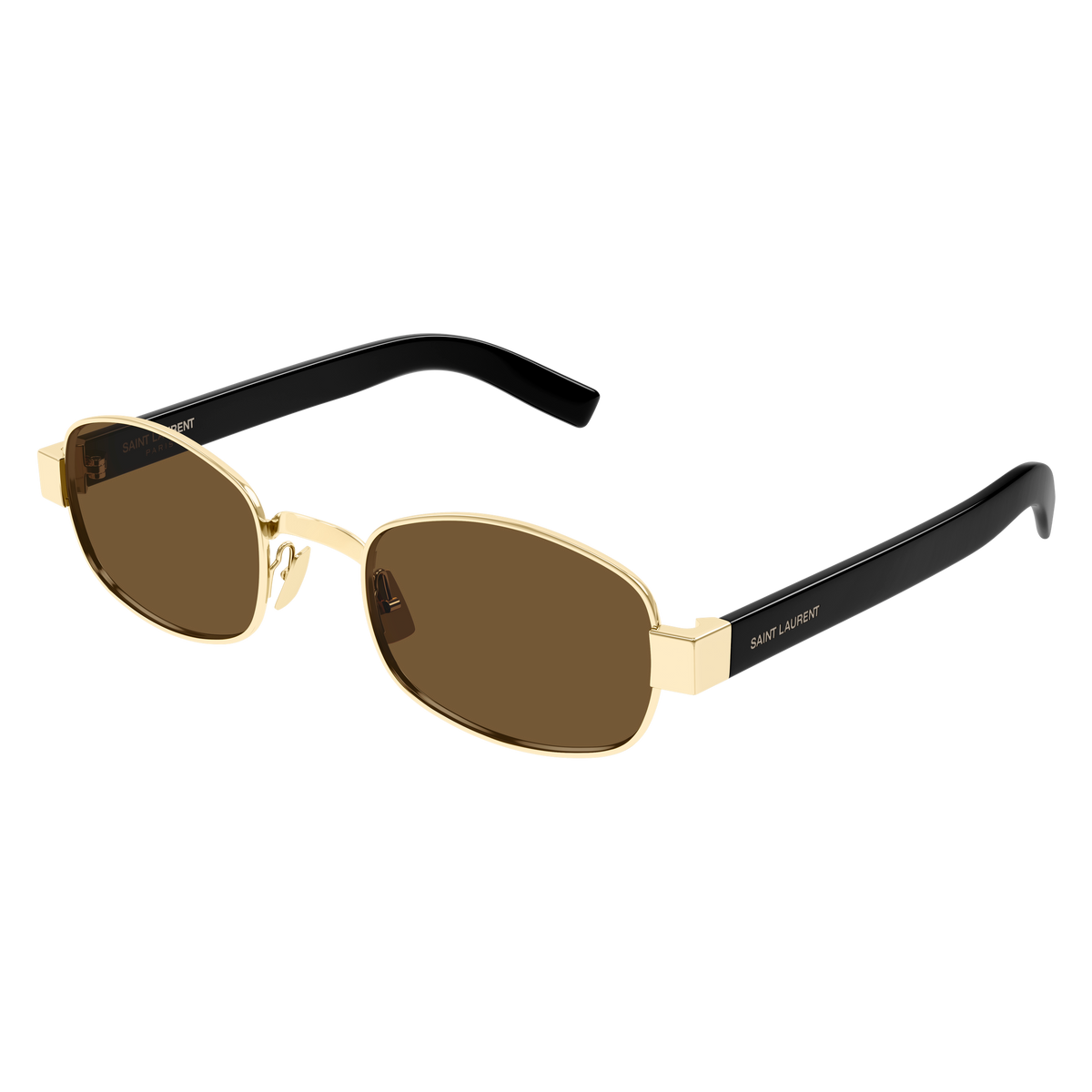 Saint Laurent SL Logo SL 706 Or et Noir 001 de trois-quarts - Les Lunettes de Pauline