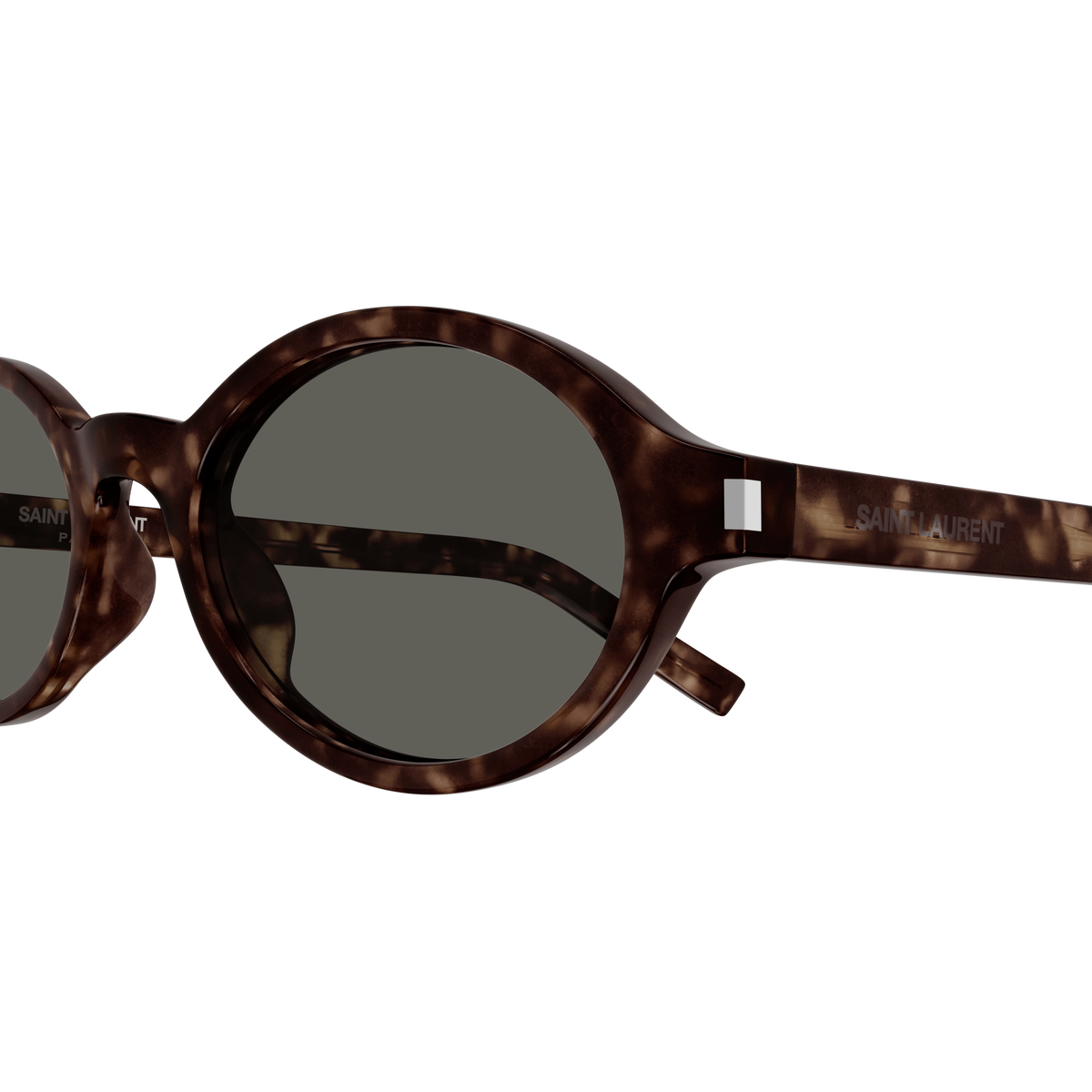 Saint Laurent Jeanne SL 751 Havane 002 en détail des branches - Les Lunettes de Pauline