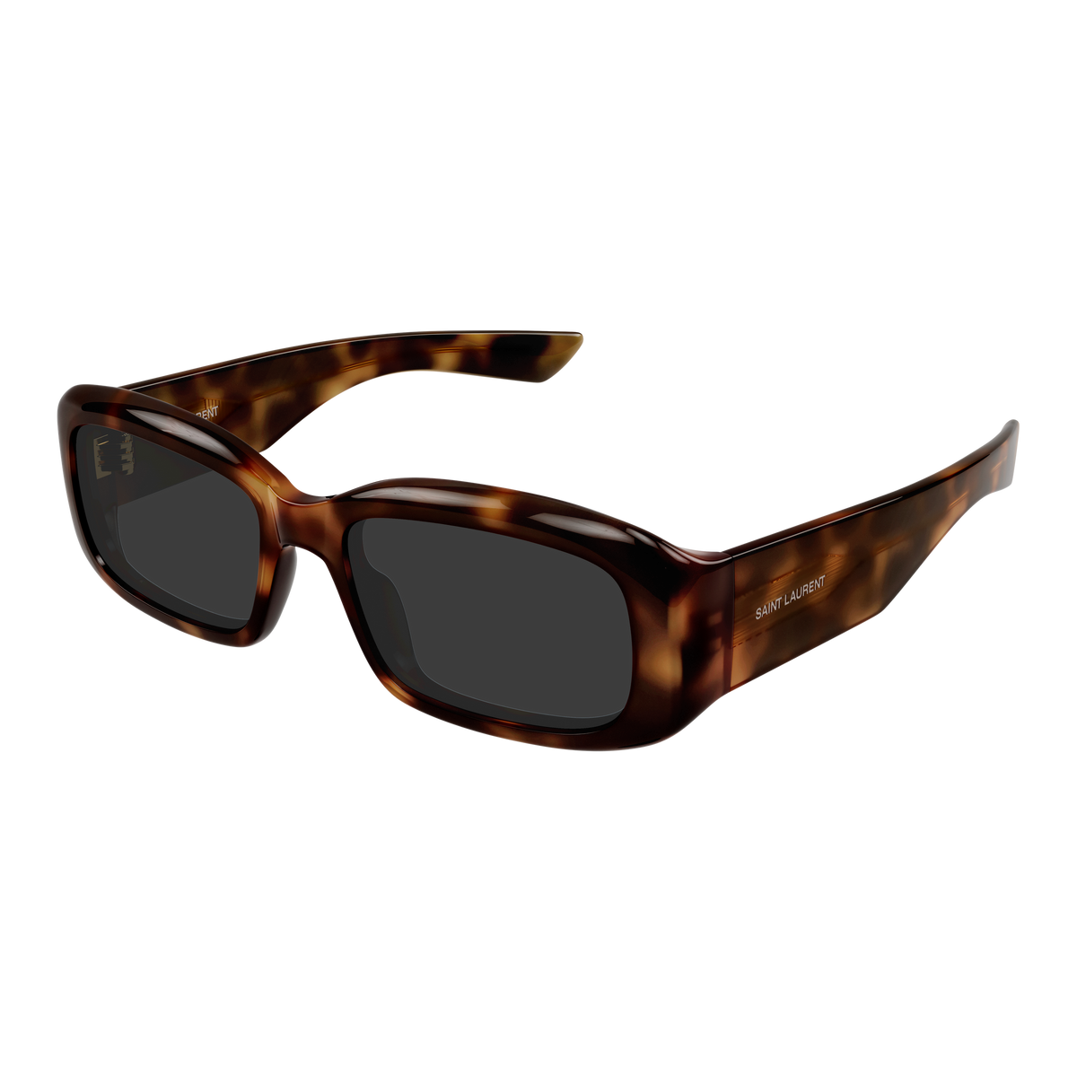 Saint Laurent SL 809 Havane 003 de trois-quarts - Les Lunettes de Pauline
