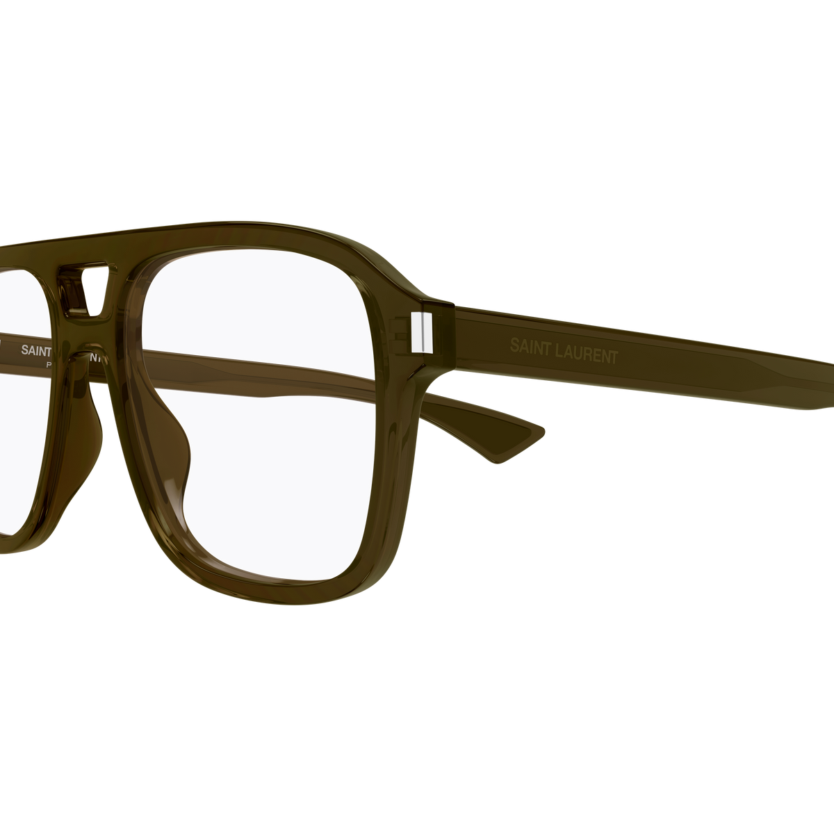Saint Laurent SL 881 004 en détail des branches - Les Lunettes de Pauline