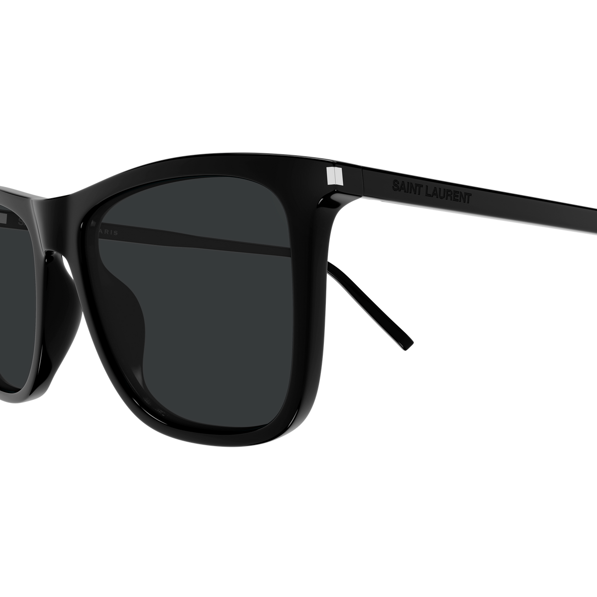 Saint Laurent Corner Angle SL 895 en détail des branches - Les Lunettes de Pauline
