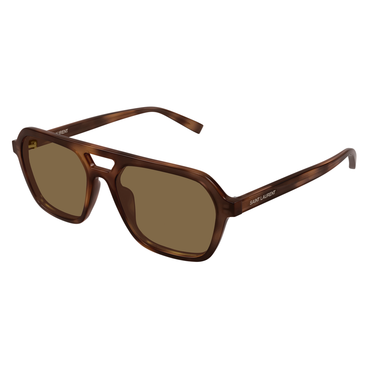 Saint Laurent SL 905 Havane 003 de trois-quarts - Les Lunettes de Pauline