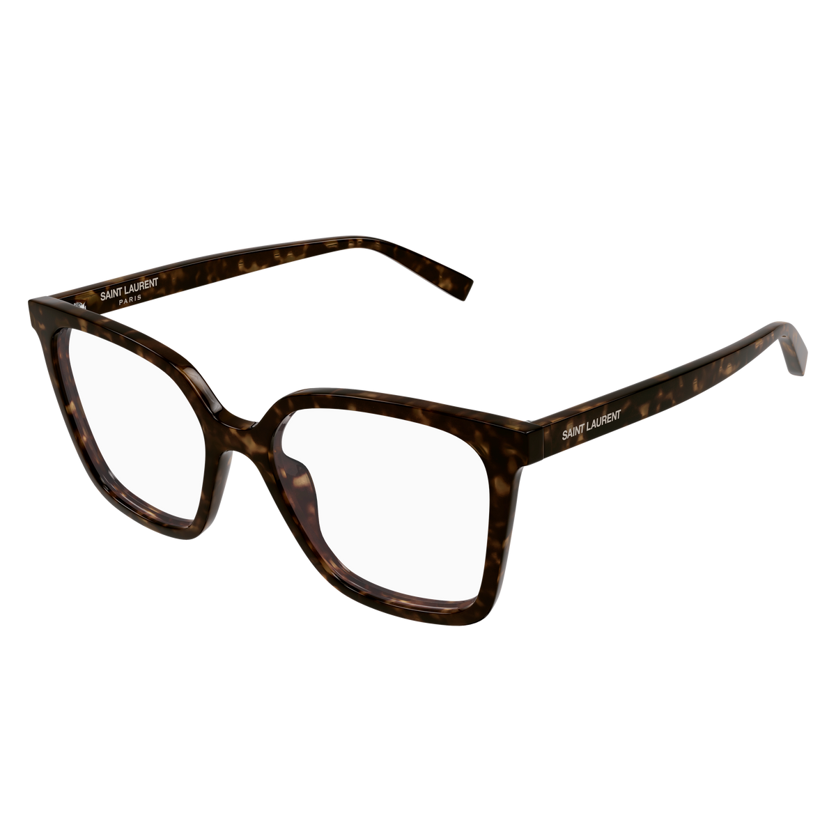 Saint Laurent SL 910 Havane 002 de trois-quarts - Les Lunettes de Pauline