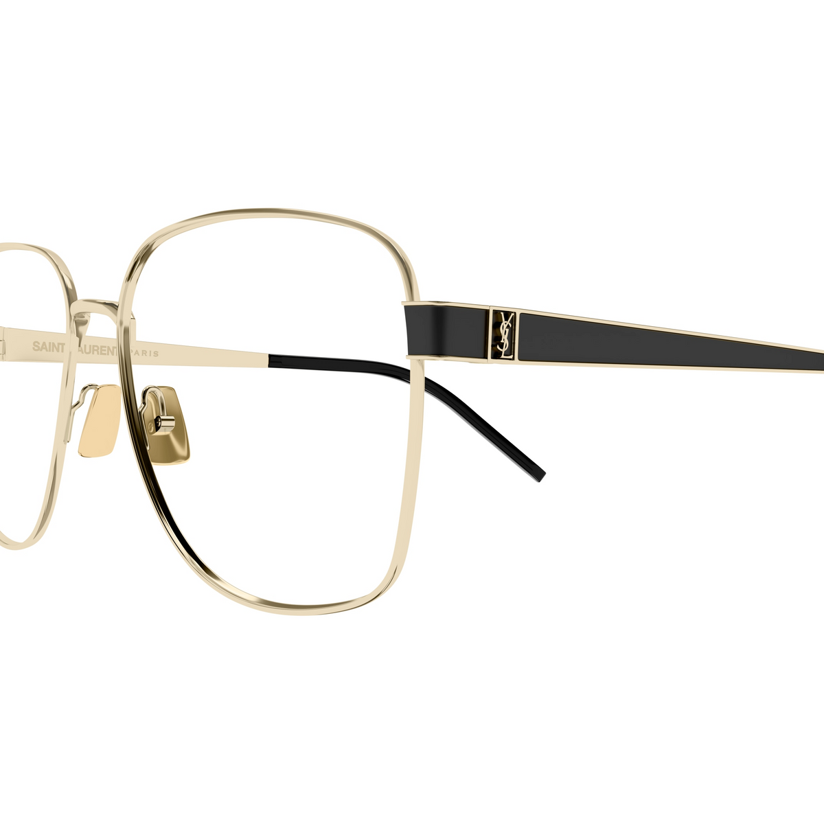 Saint Laurent Monogram SL M134 en détail des branches - Les Lunettes de Pauline