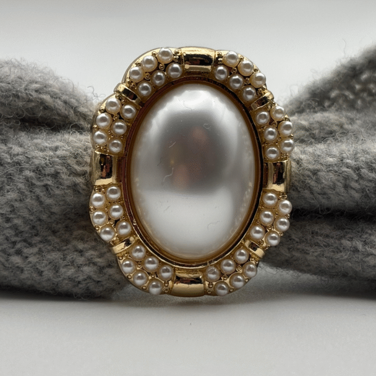 Anneau de foulard Dame perle - Les Lunettes de Pauline