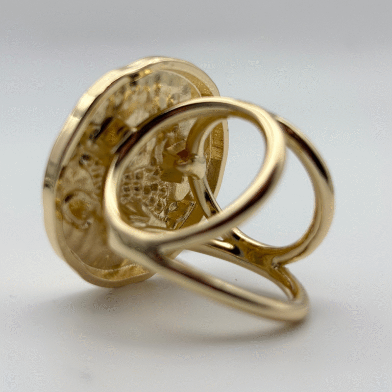 Anneau de foulard LEONCE bronze - Les Lunettes de Pauline