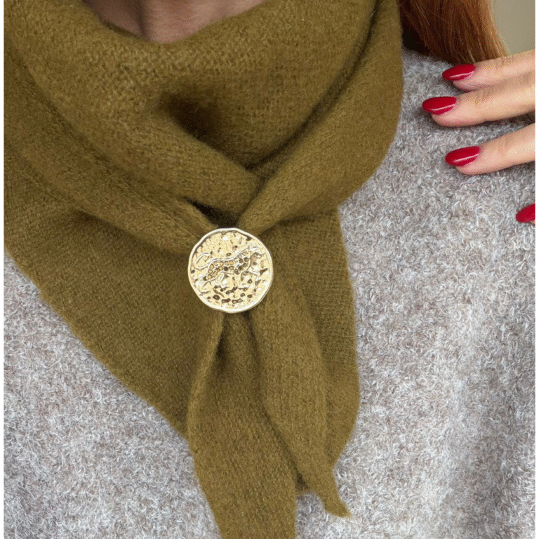 Anneau de foulard LEONCE bronze - Les Lunettes de Pauline