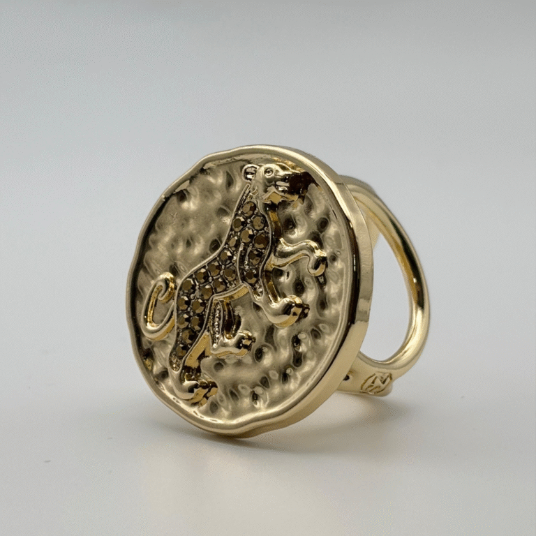 Anneau de foulard LEONCE bronze - Les Lunettes de Pauline