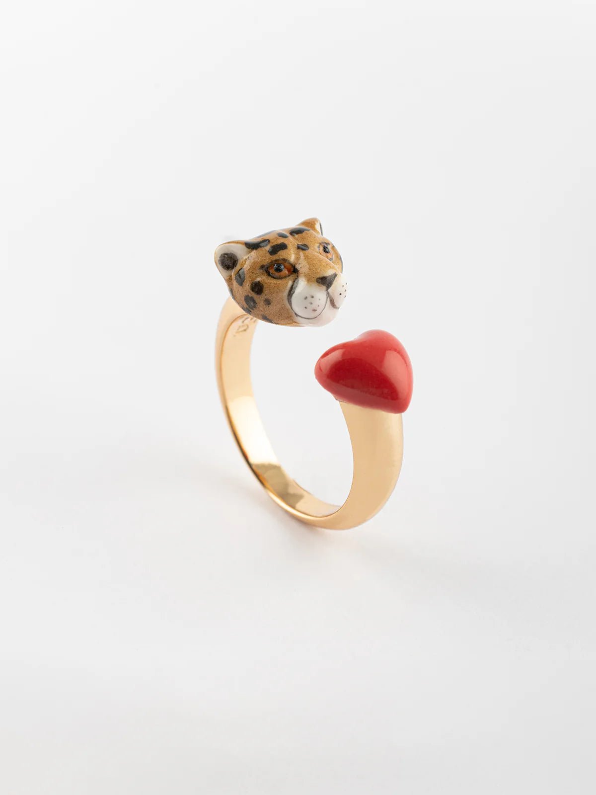 Bague FaceToFace coeur et guépard - Premier amour - Nach - Les Lunettes de Pauline