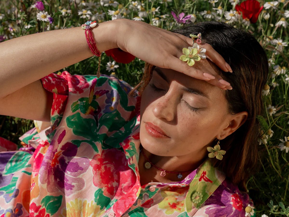 Bague fleur jaune - Nach - Les Lunettes de Pauline