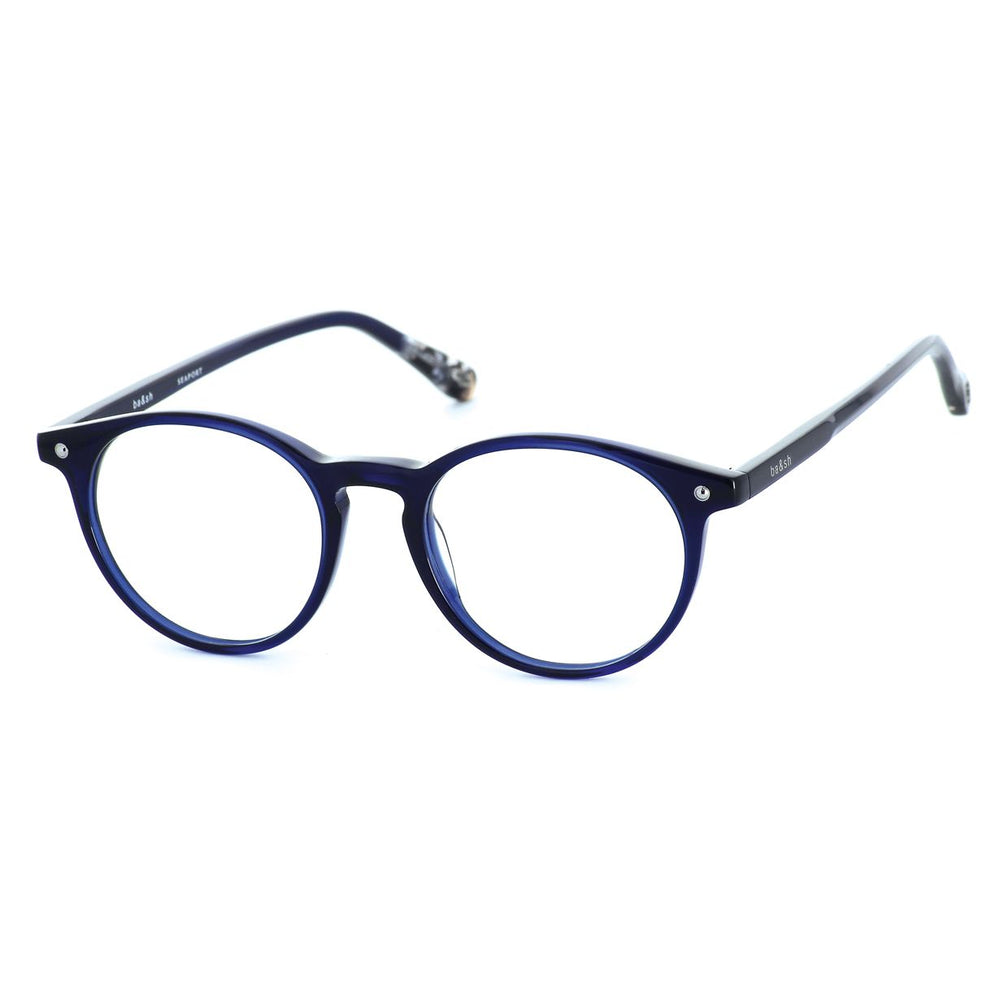 ba&sh BA1000 Cristal Bleu Marine MA69 de trois-quarts - Les Lunettes de Pauline