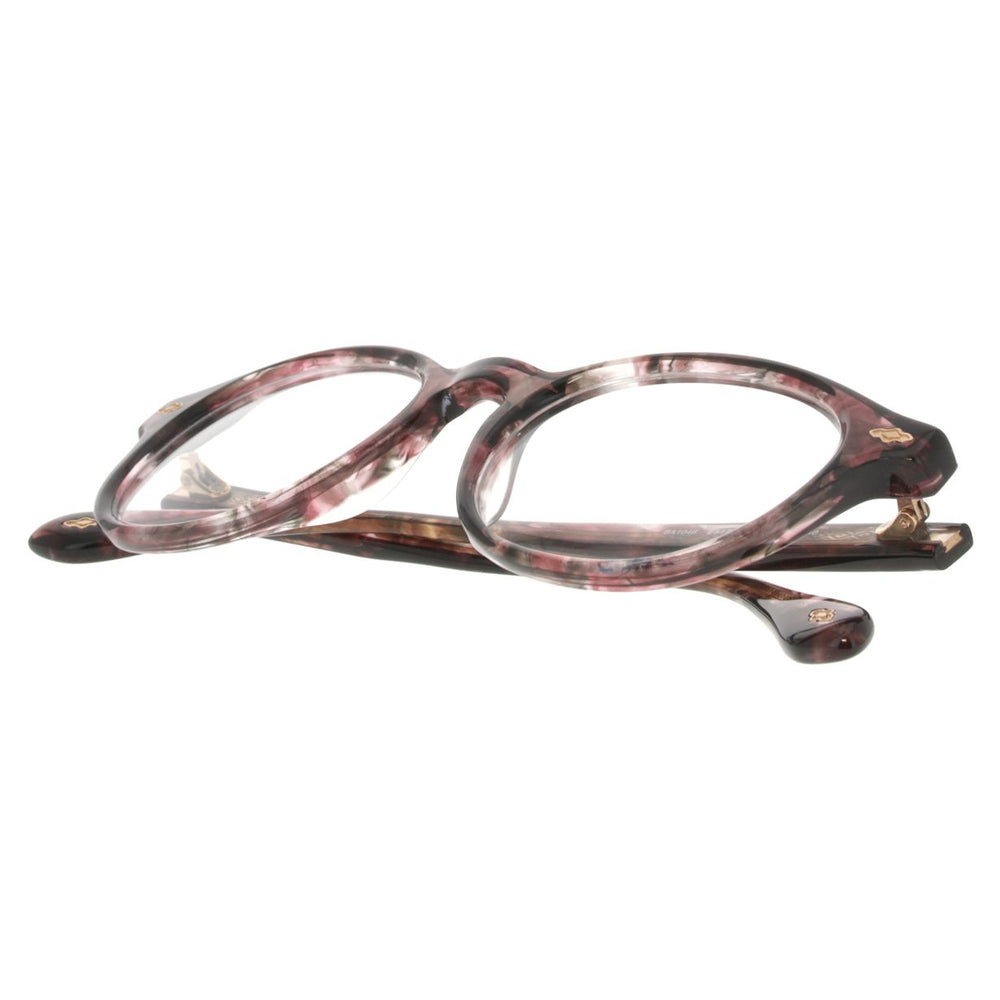ba&sh BA1046 Écaille Marbrée Rose E547 en détail des branches - Les Lunettes de Pauline