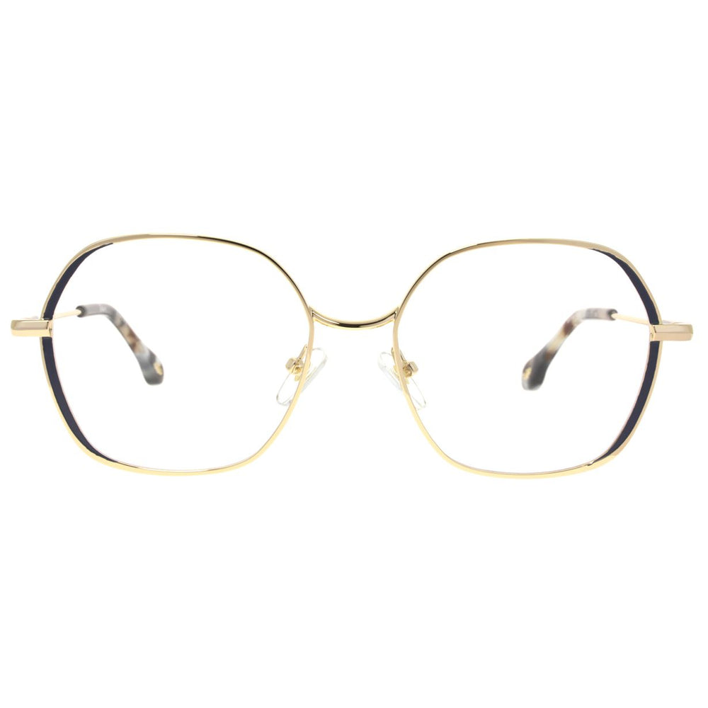 ba&sh BA1060 Bleu Jean et Doré DEDO de face - Les Lunettes de Pauline