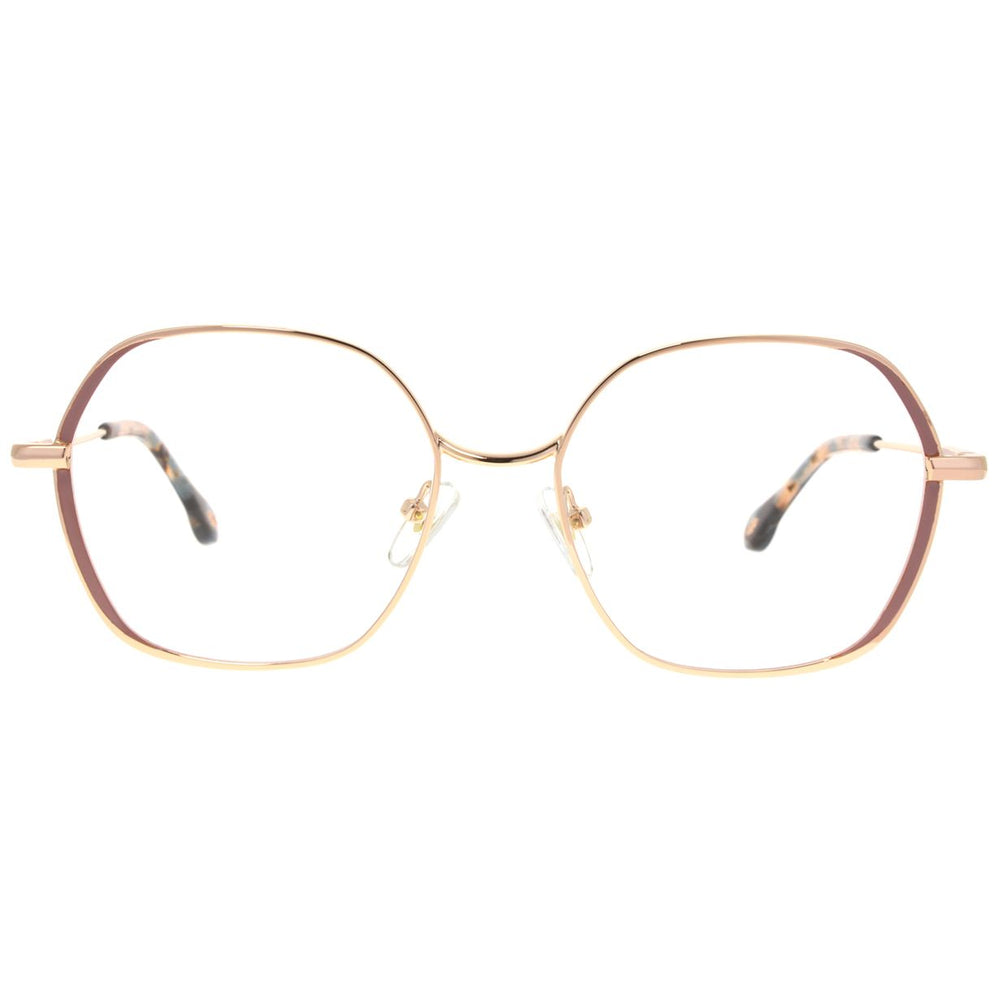 ba&sh BA1060 Rose Terracotta et Or Rose RSOR de face - Les Lunettes de Pauline