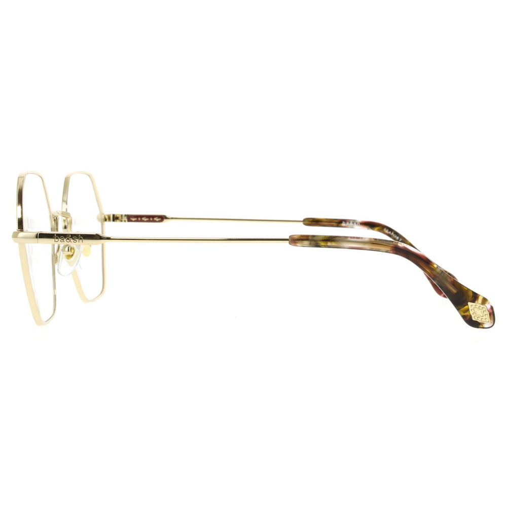 ba&sh BA1061 Bordeaux et Doré BXDO en détail des branches - Les Lunettes de Pauline
