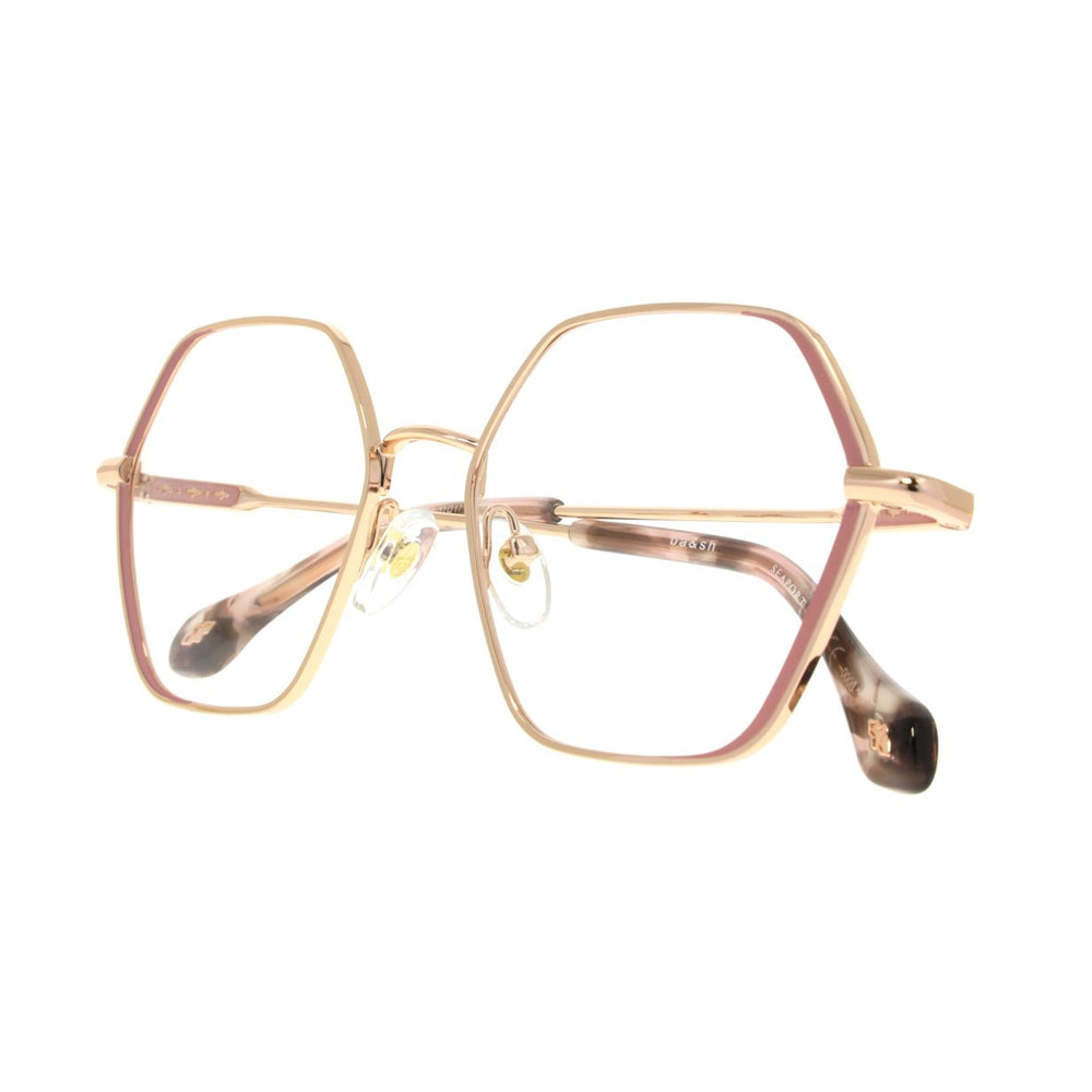 ba&sh BA1061 Rose Terracotta et Or Rose RSOR en détail des branches - Les Lunettes de Pauline