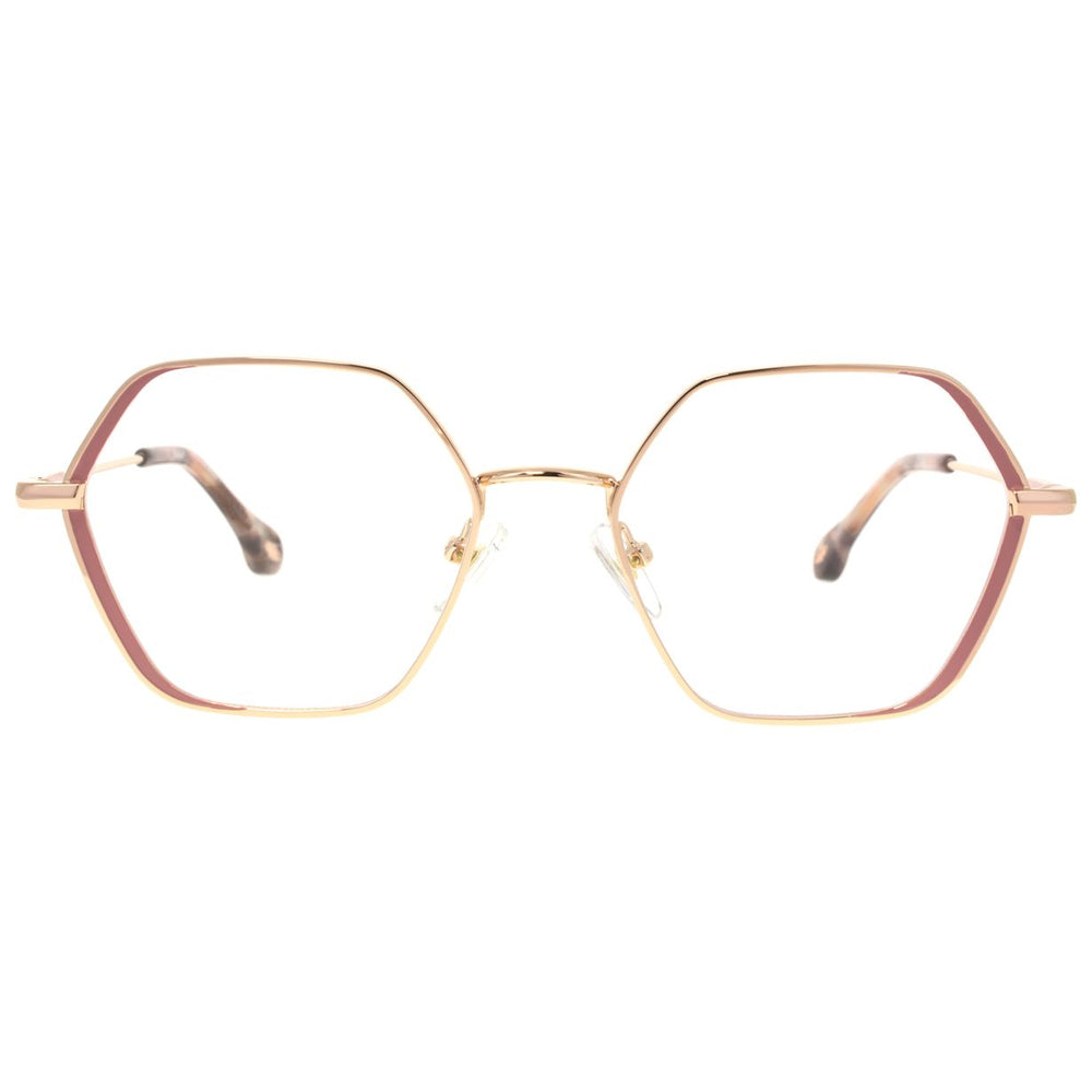 ba&sh BA1061 Rose Terracotta et Or Rose RSOR de face - Les Lunettes de Pauline
